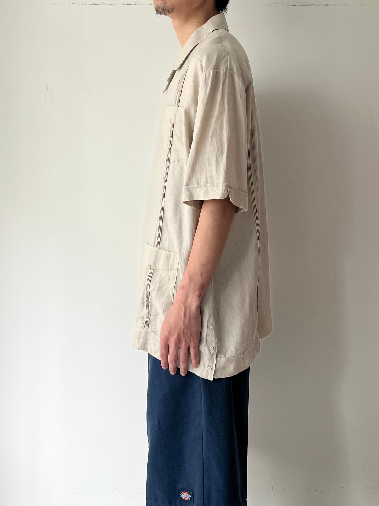 00's CUBAVERA linen guayabera shirt