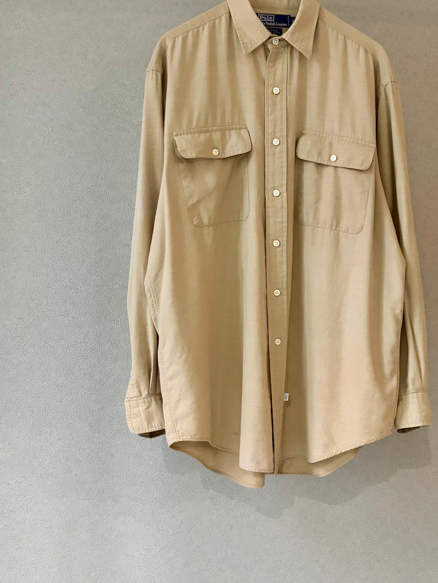 80's〜 Polo Ralph Lauren wool × cotton shirt