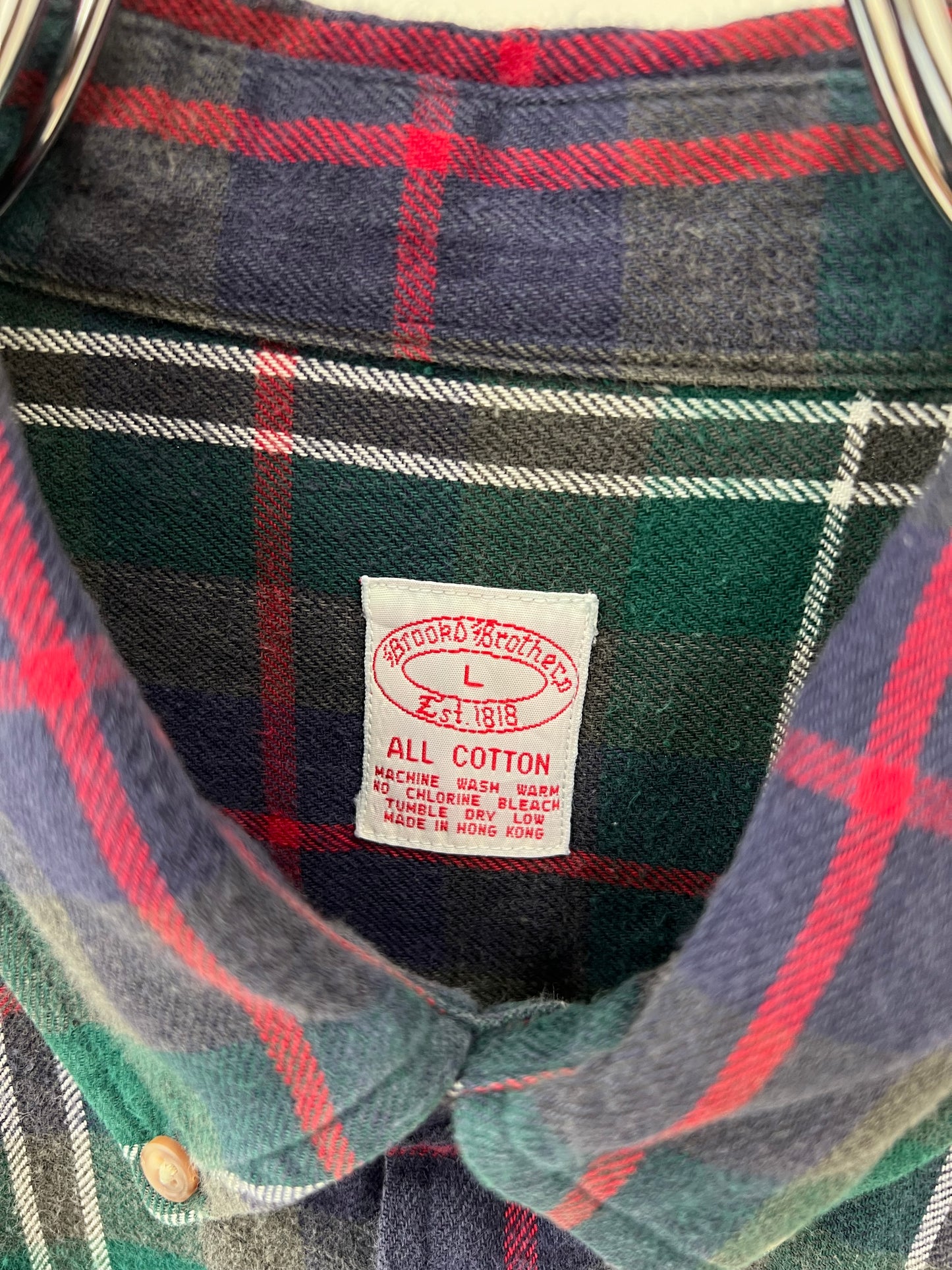 80's〜 Brooks Brothers flannel shirt