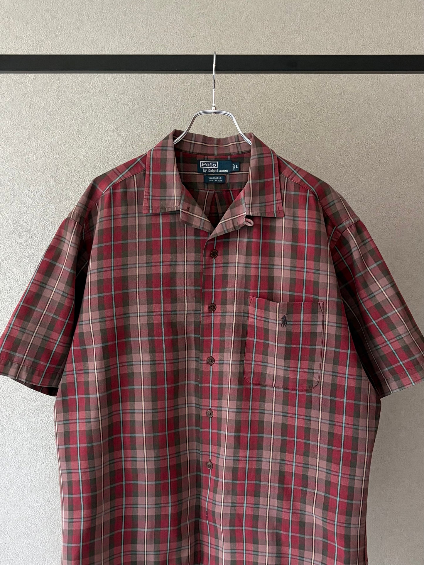 90's Polo Ralph Lauren open collar shirt "CALDWELL"