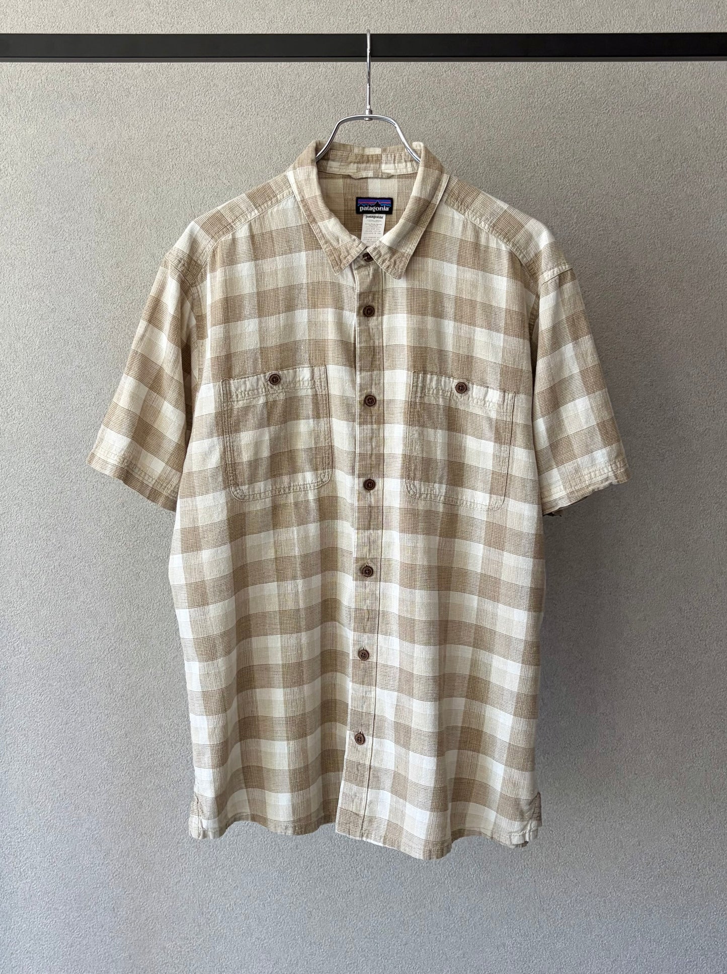 00's patagonia hemp x cotton shirt