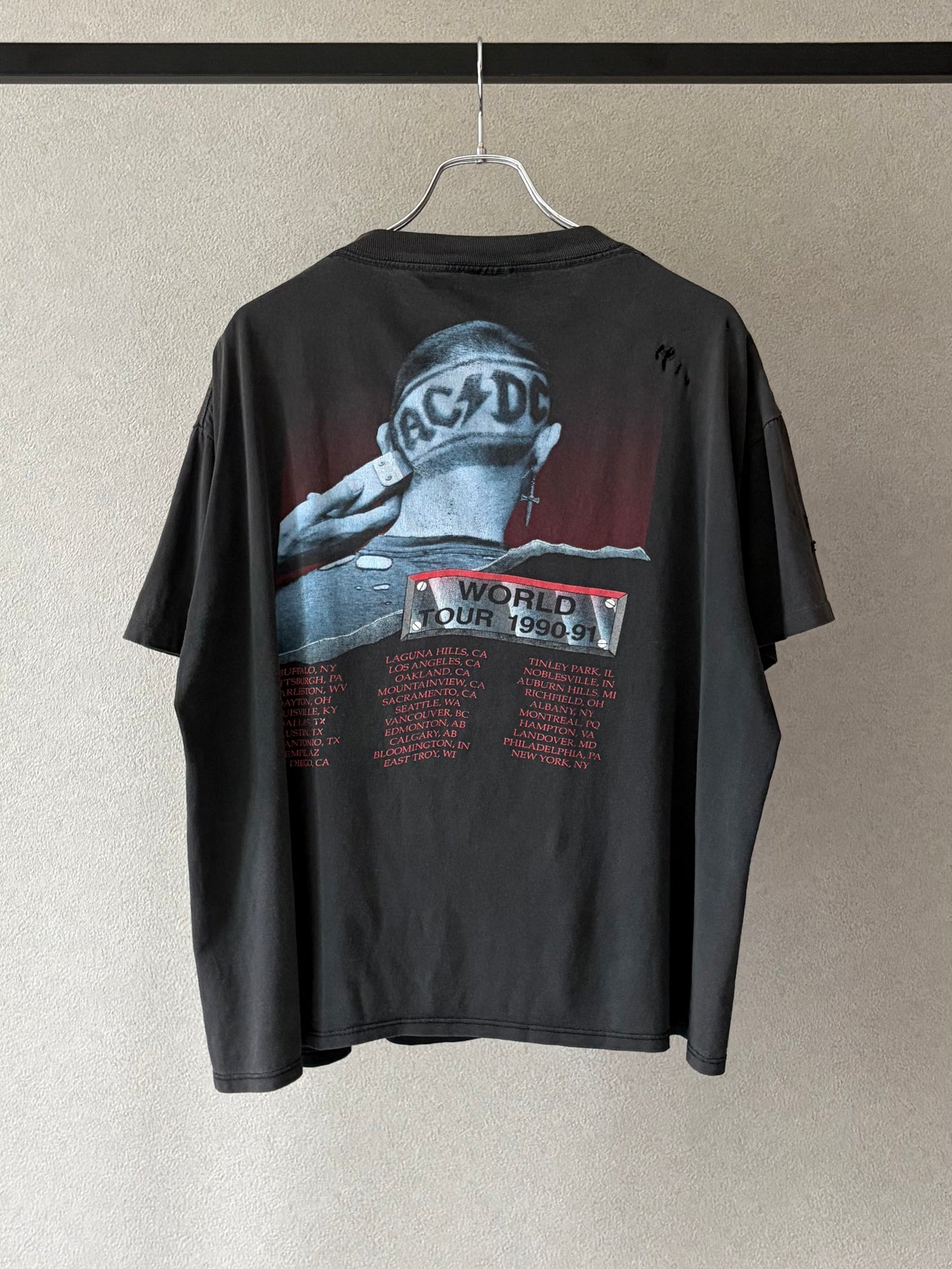 90's AC/DC music t-shirt "Made in USA"
