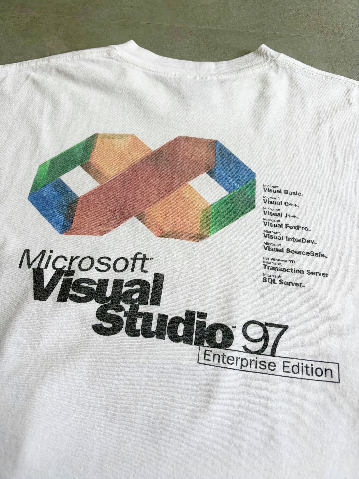 90's Microsoft print t-shirt "Made in USA"