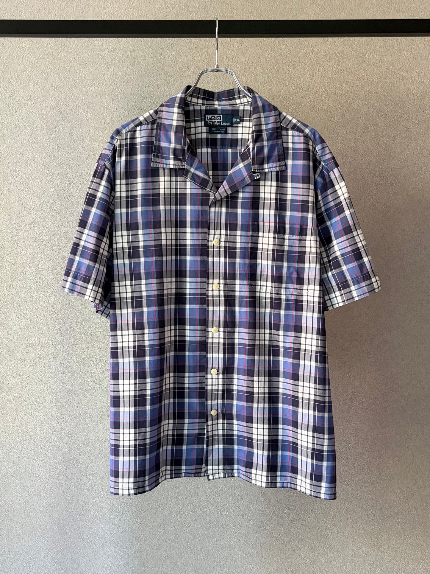 90's Polo Ralph Lauren open collar shirt "ANDY CAMP"