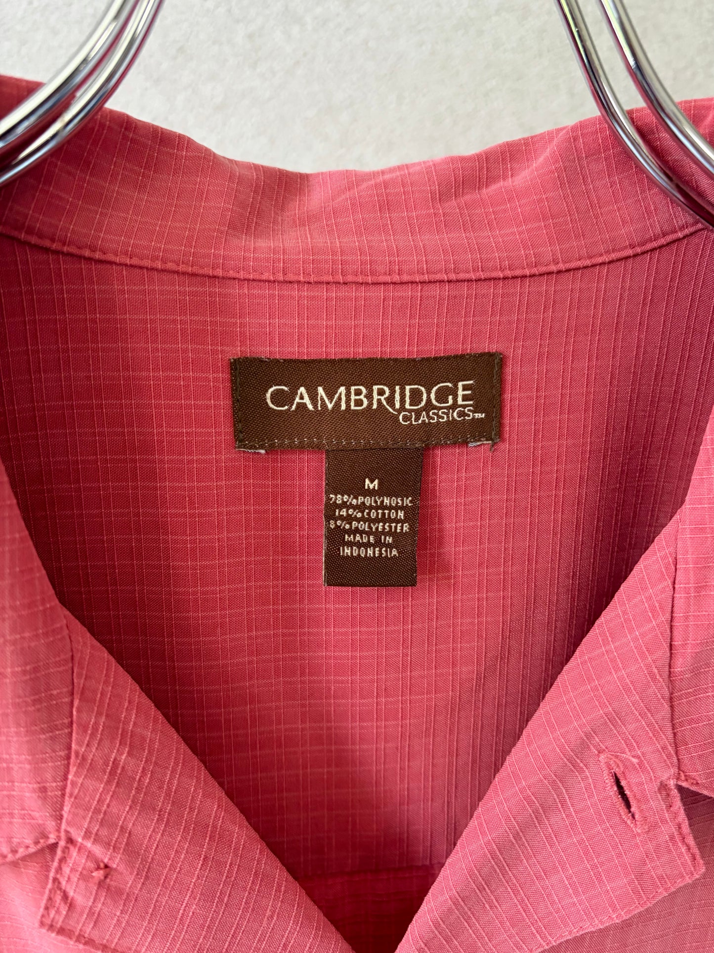 00's CAMBRIDGE CLASSICS open collar shirt