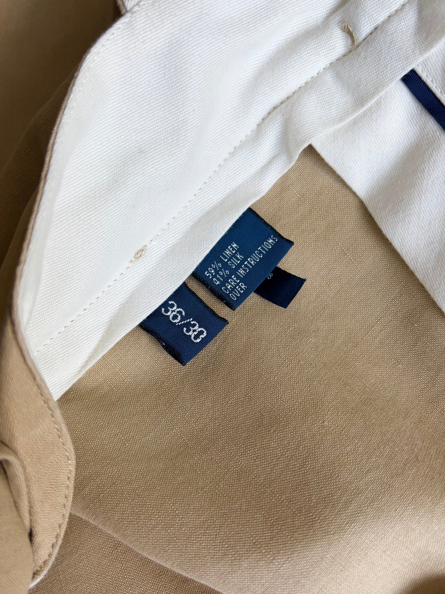 90's Polo Ralph Lauren silk×linen slacks