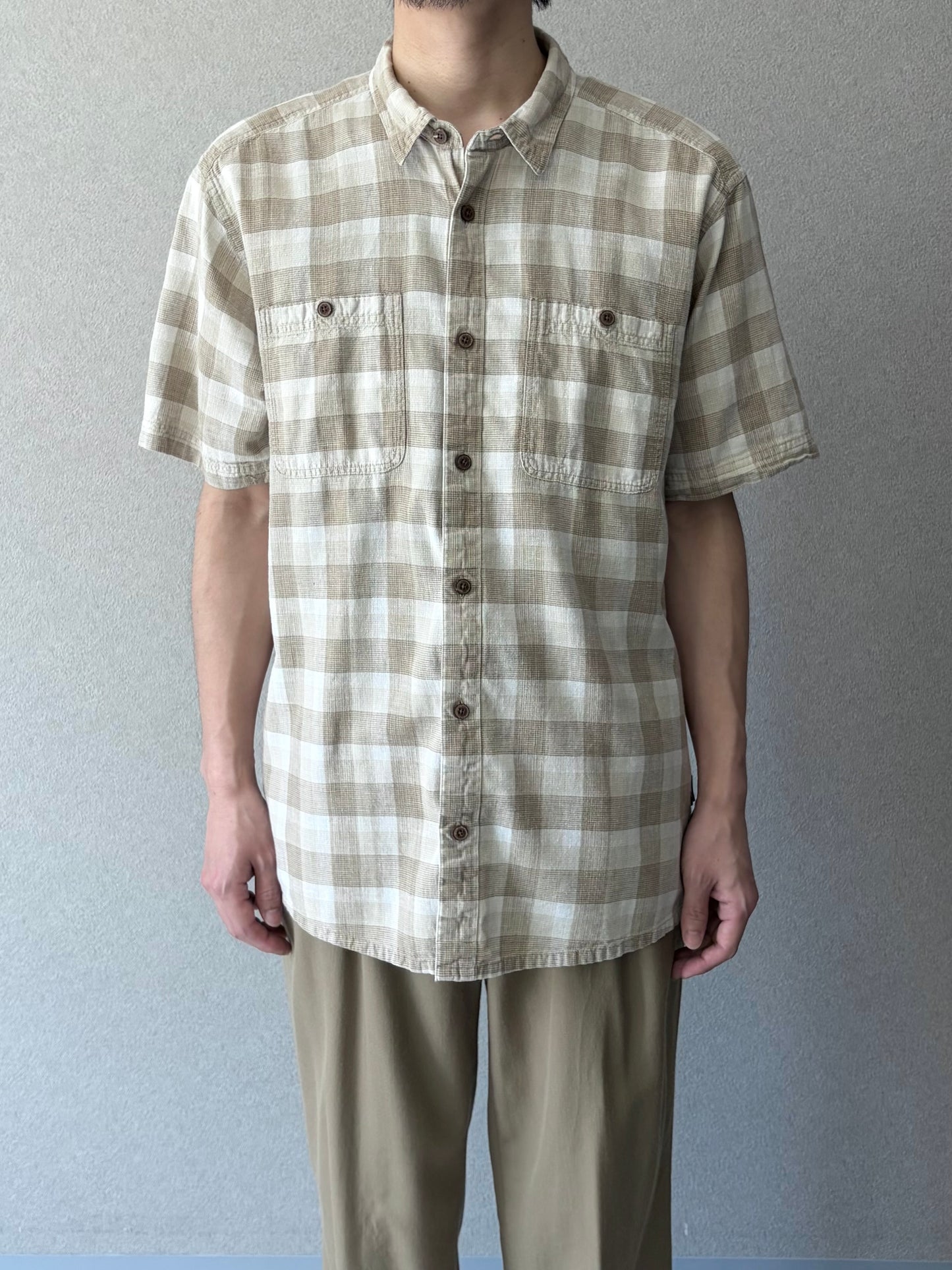 00's patagonia hemp x cotton shirt