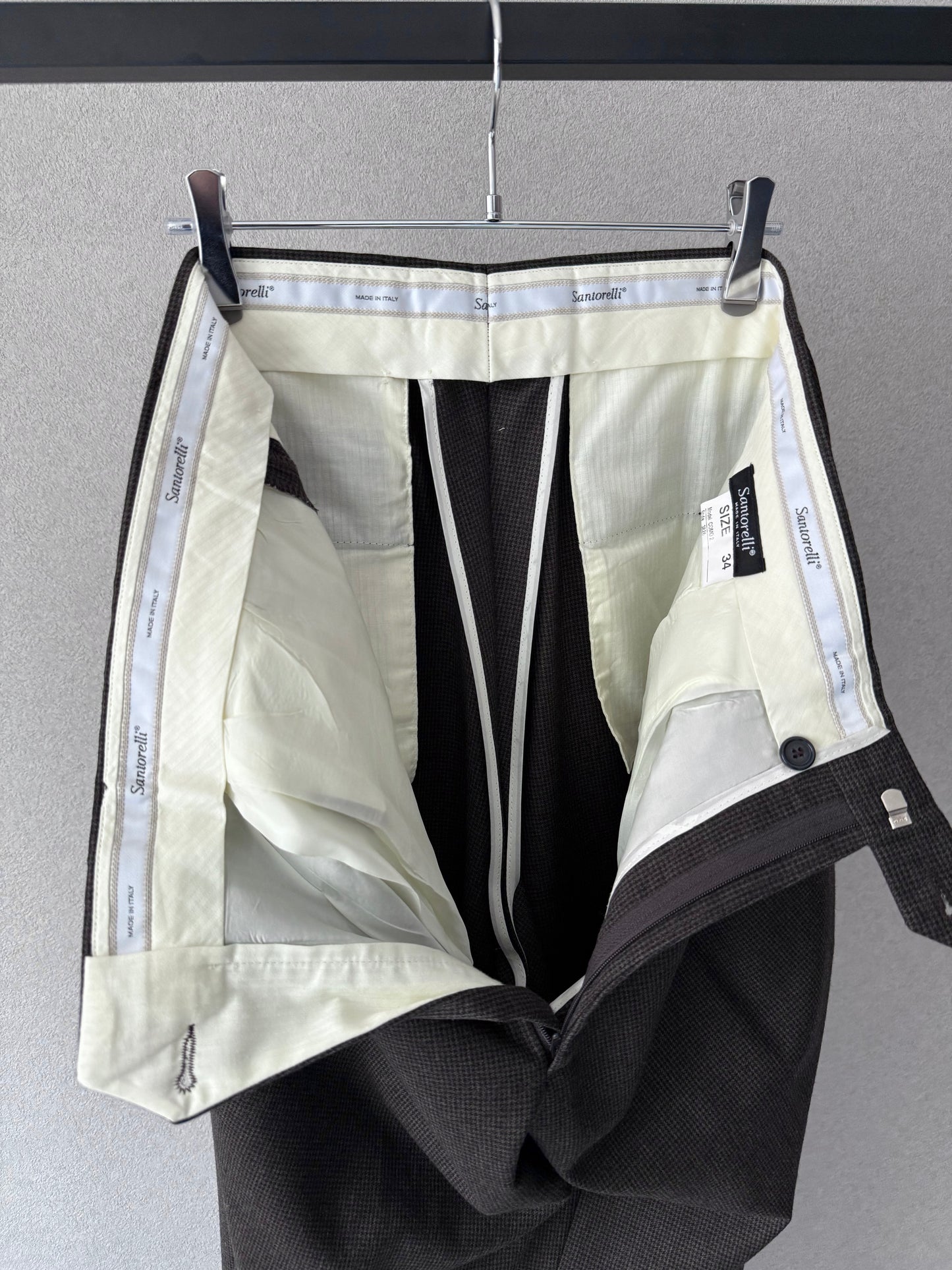 00's Santorelli wool flannel slacks "Made in ITALY"