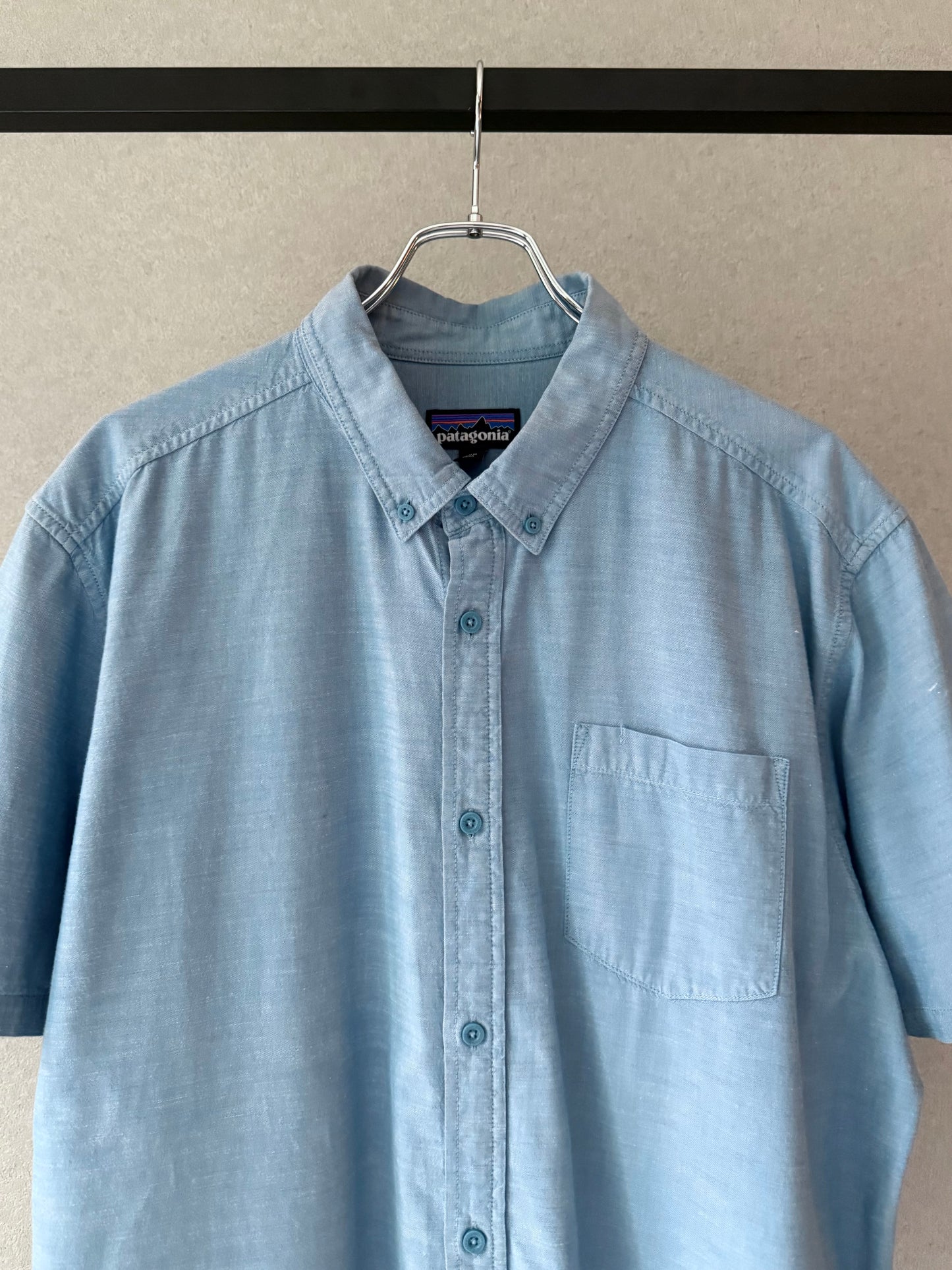 00's patagonia S/S chambray shirt