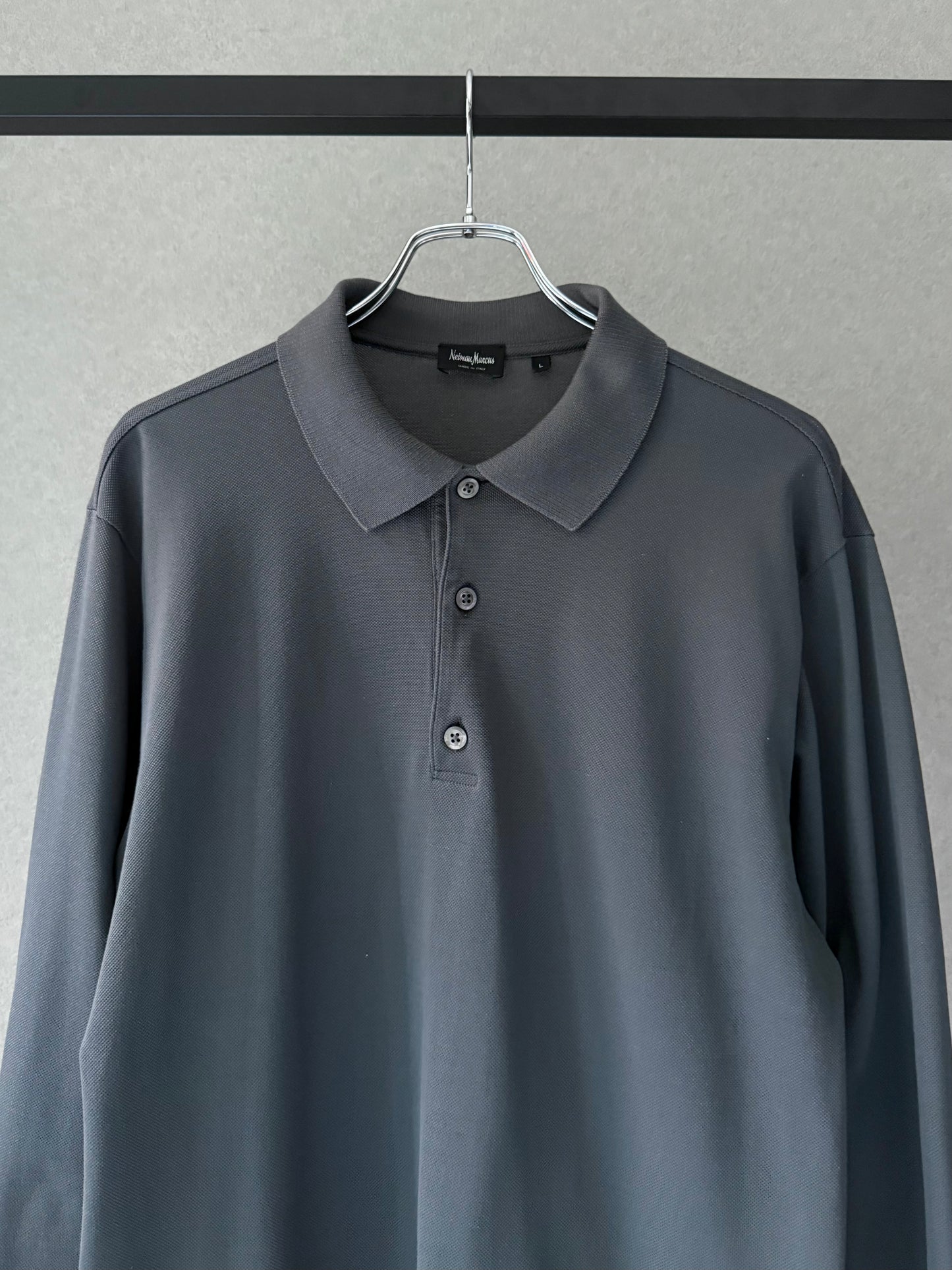 00's Neiman Marcus L/S polo shirt "Made in ITALY"