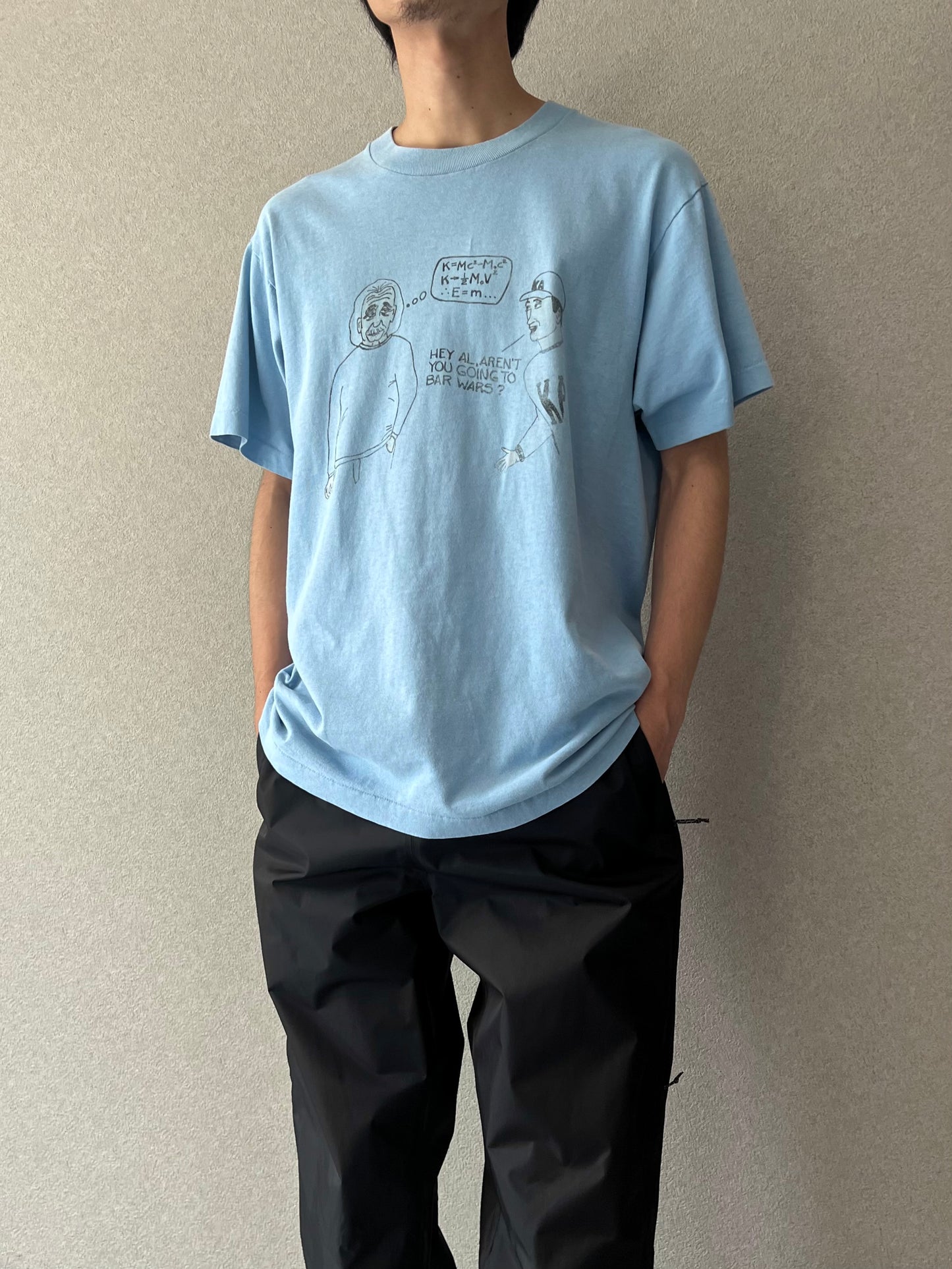 90's UNKNOWN print t-shirt "Made in  USA"