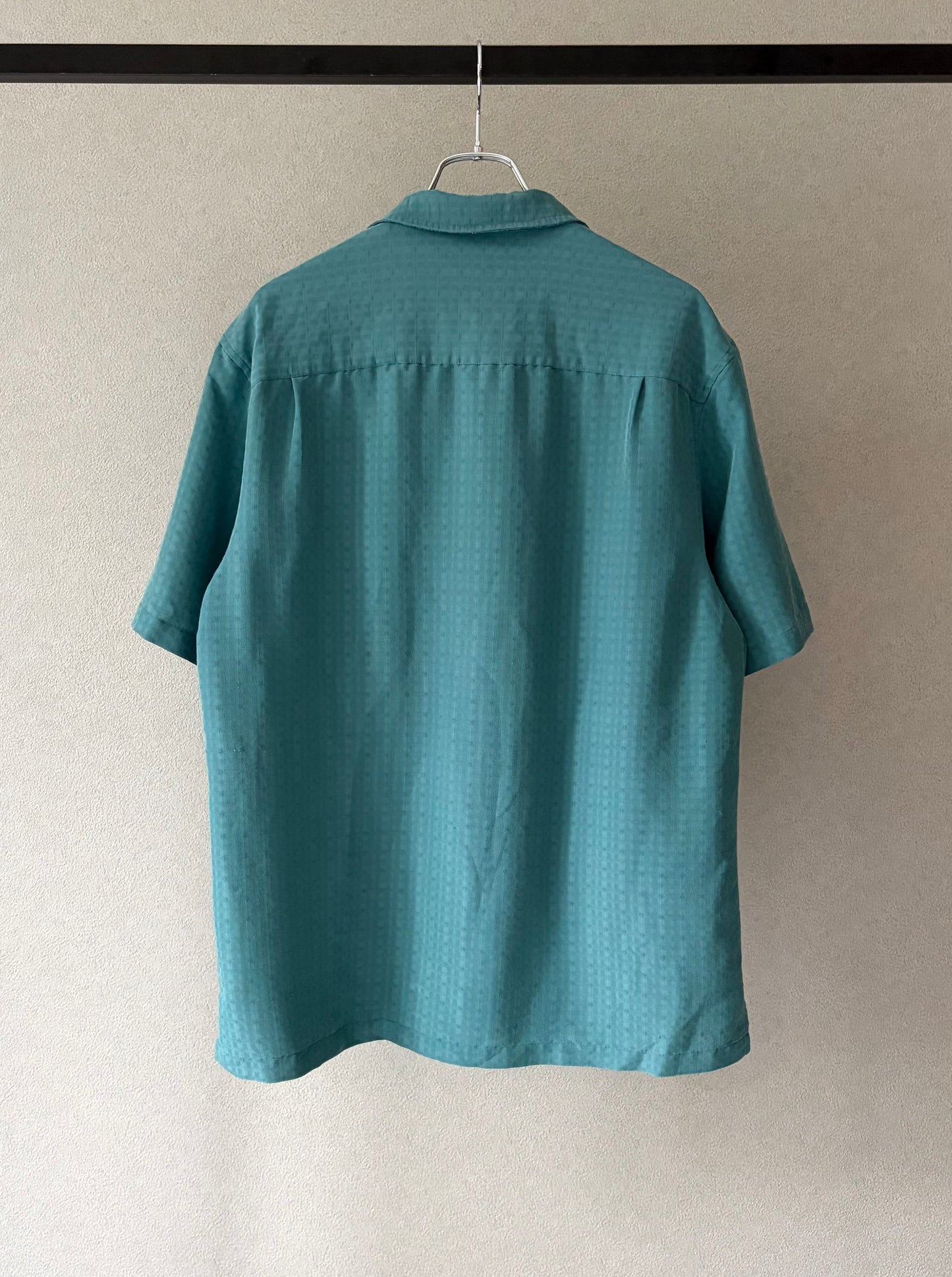 00's VIA EUROPA rayon open collar shirt