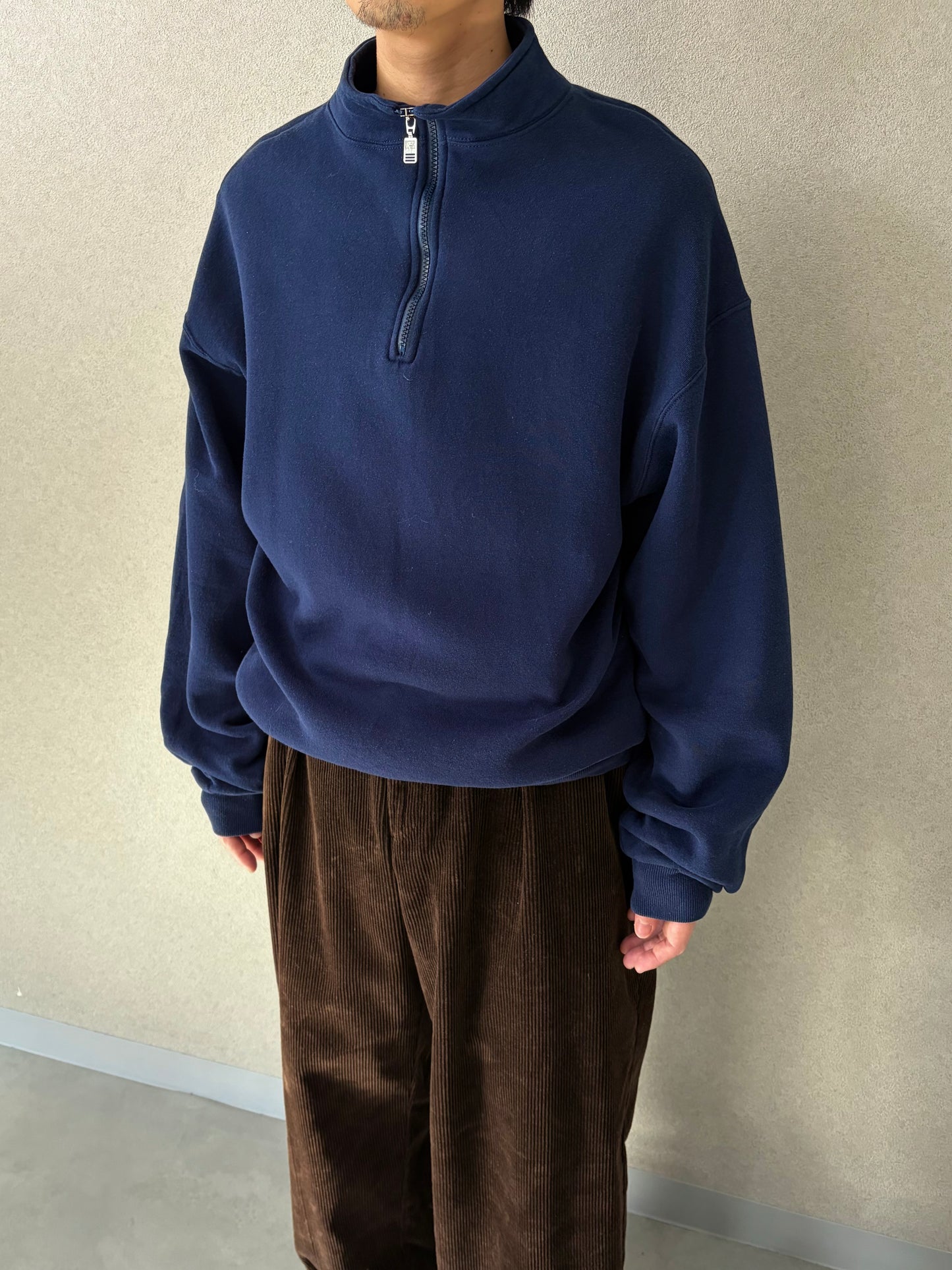 90's RUSSELL half zip sweater