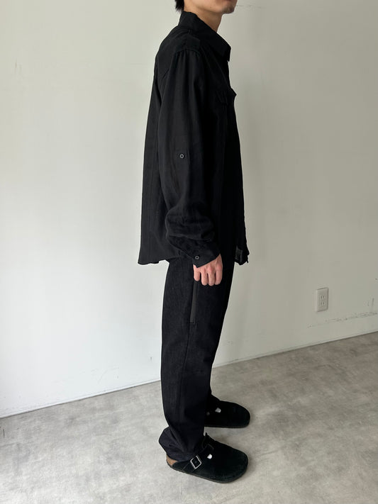 00's BRUNO linen shirt "DEAD STOCK"