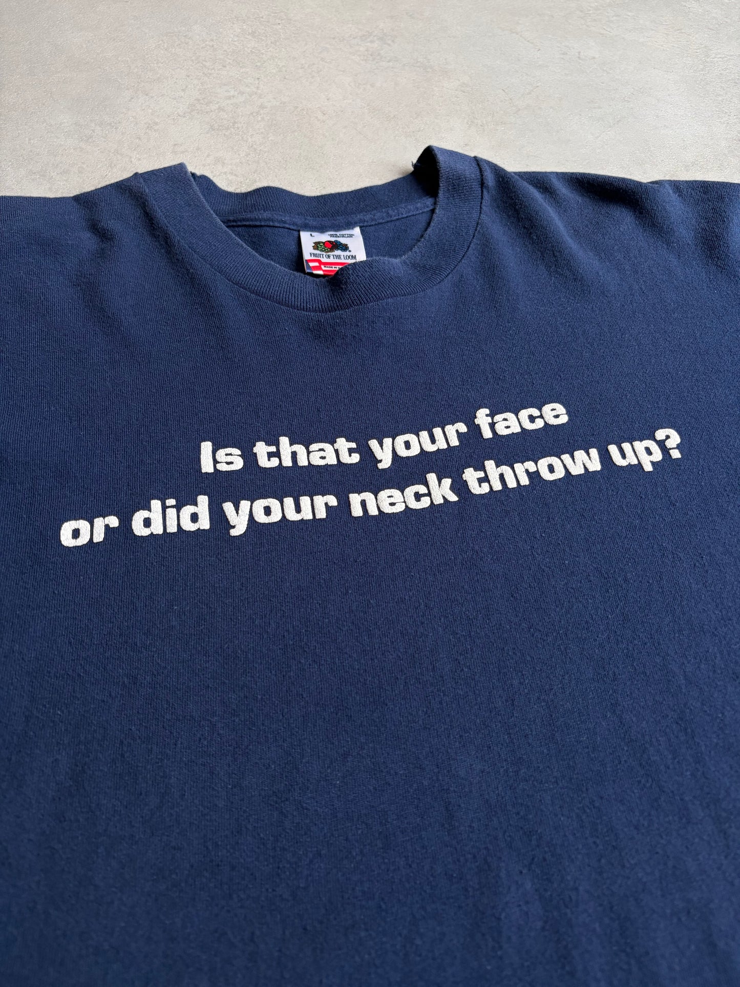 90's UNKNOWN message t-shirt "Made in USA"