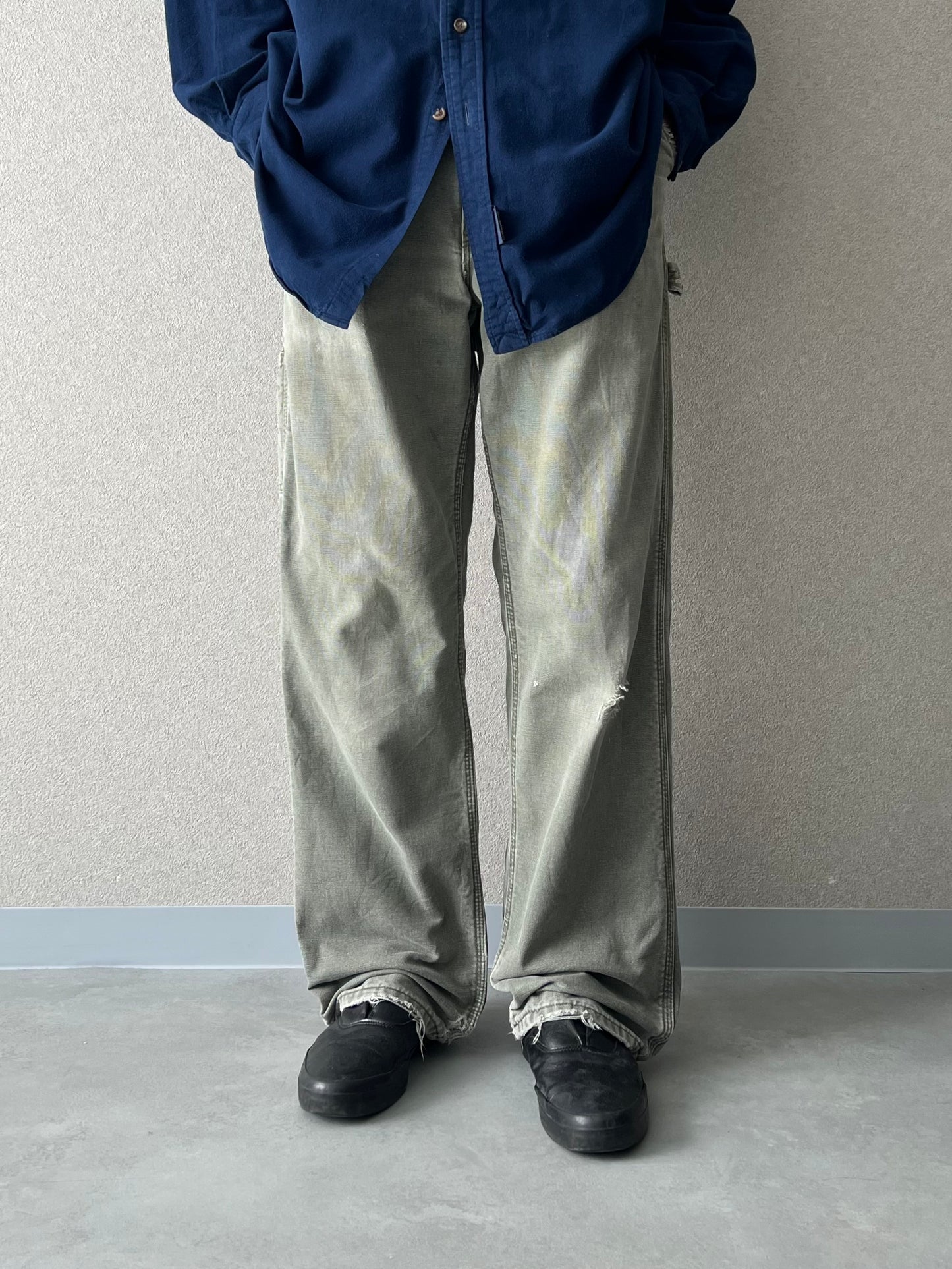 00's carhartt flannel lining painter pants