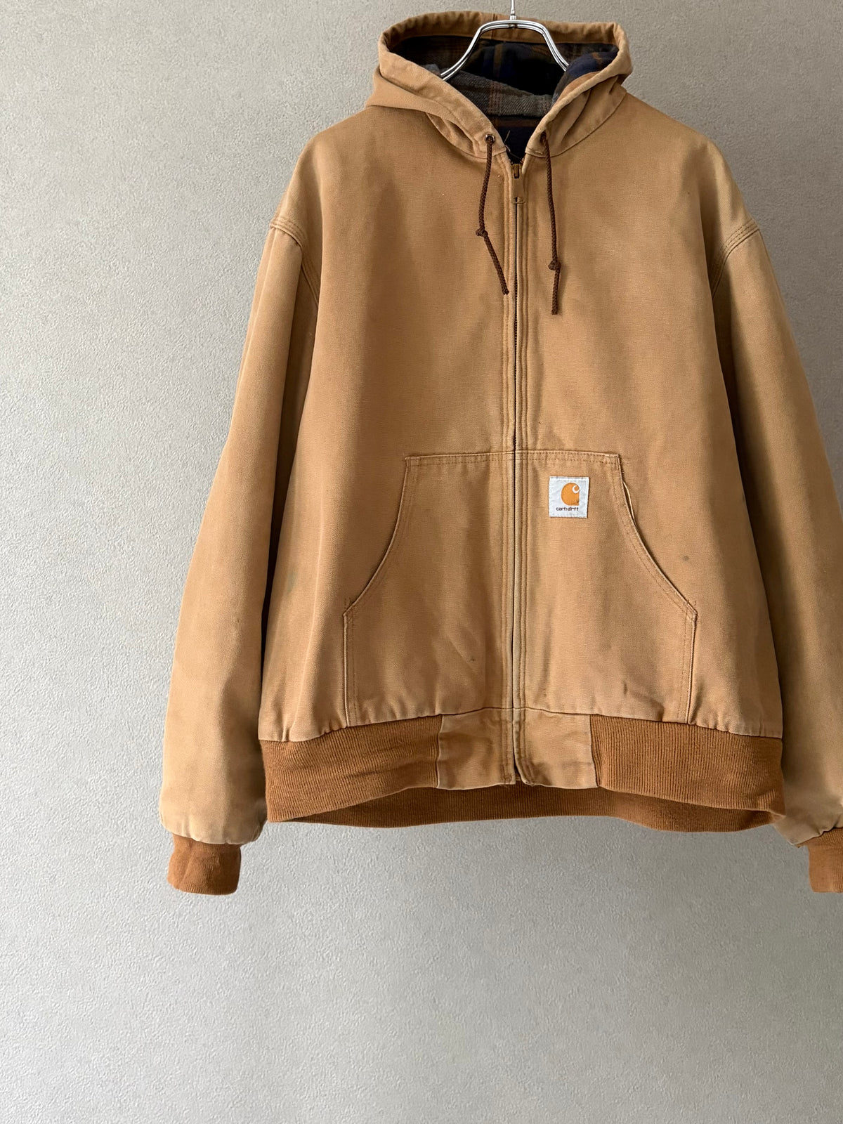 80's carhartt flannel lining work jacket "Made in USA"