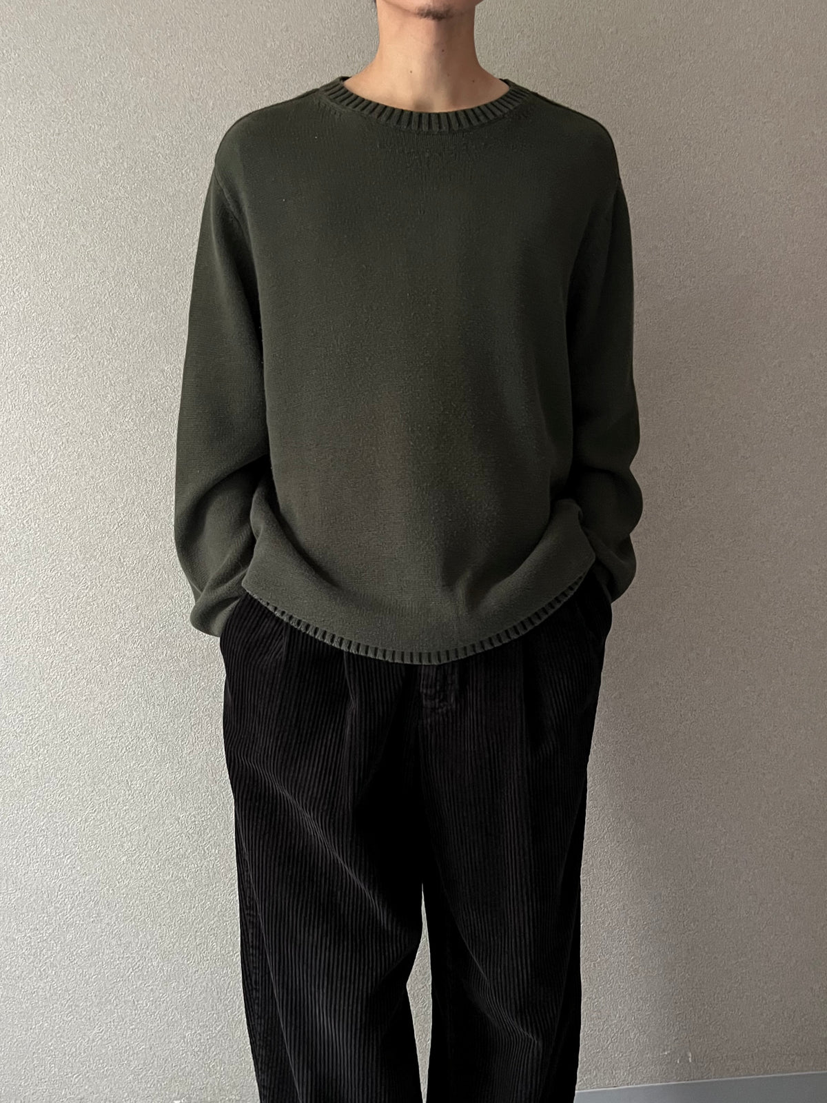 00's ST.JOHN'S BAY cotton knit sweater
