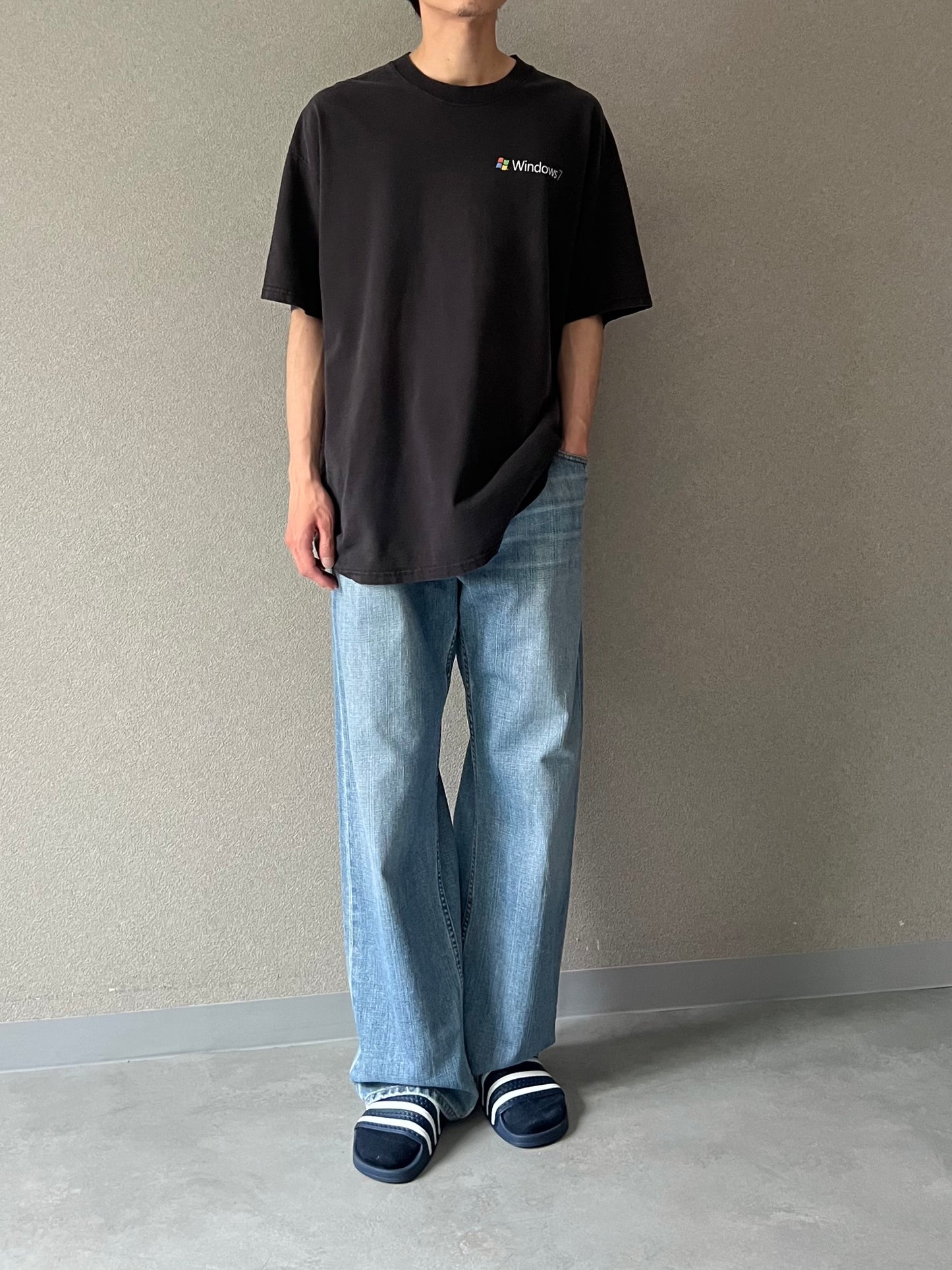 00's Windows 7 print t-shirt