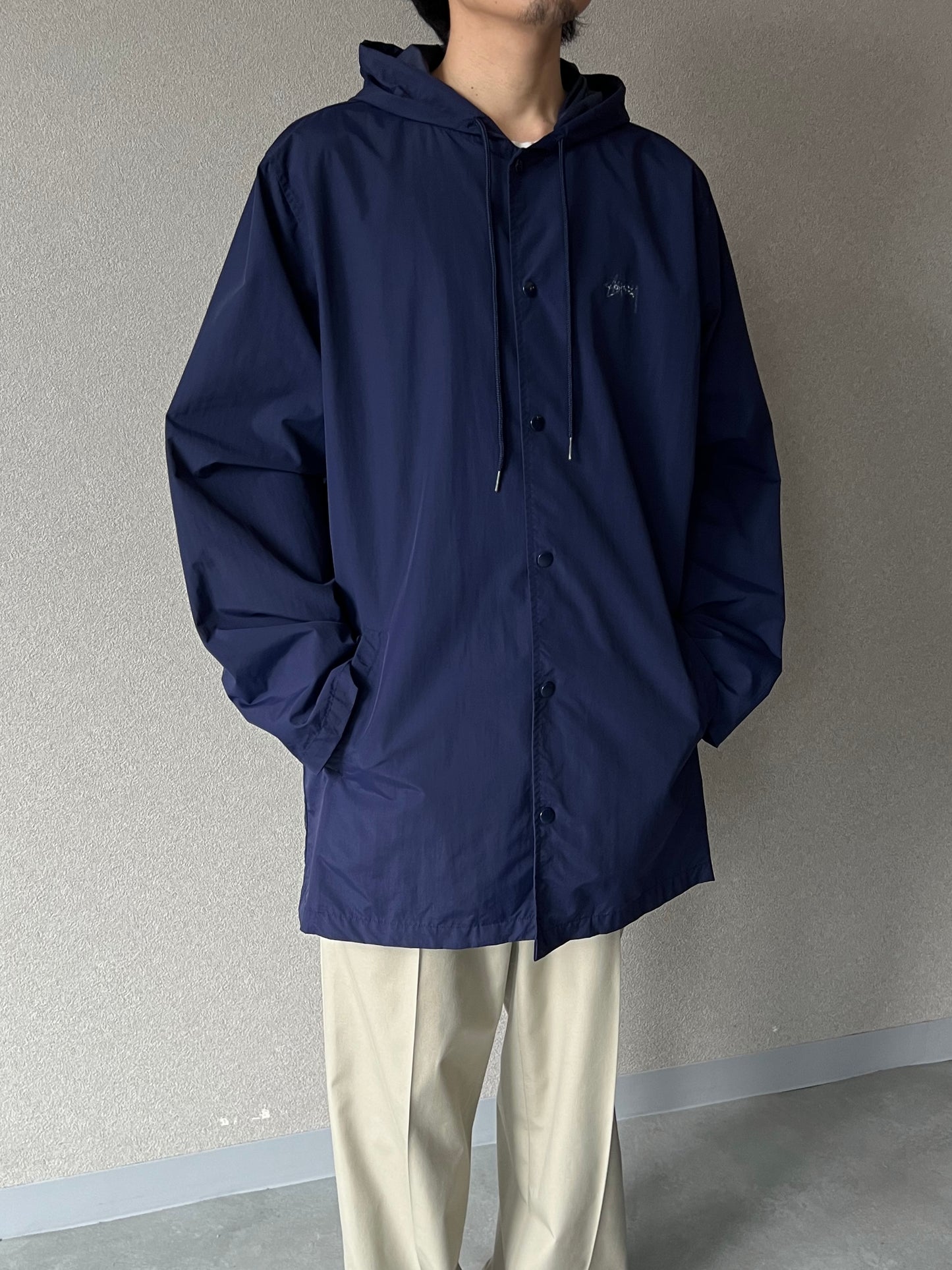 stussy nylon coat