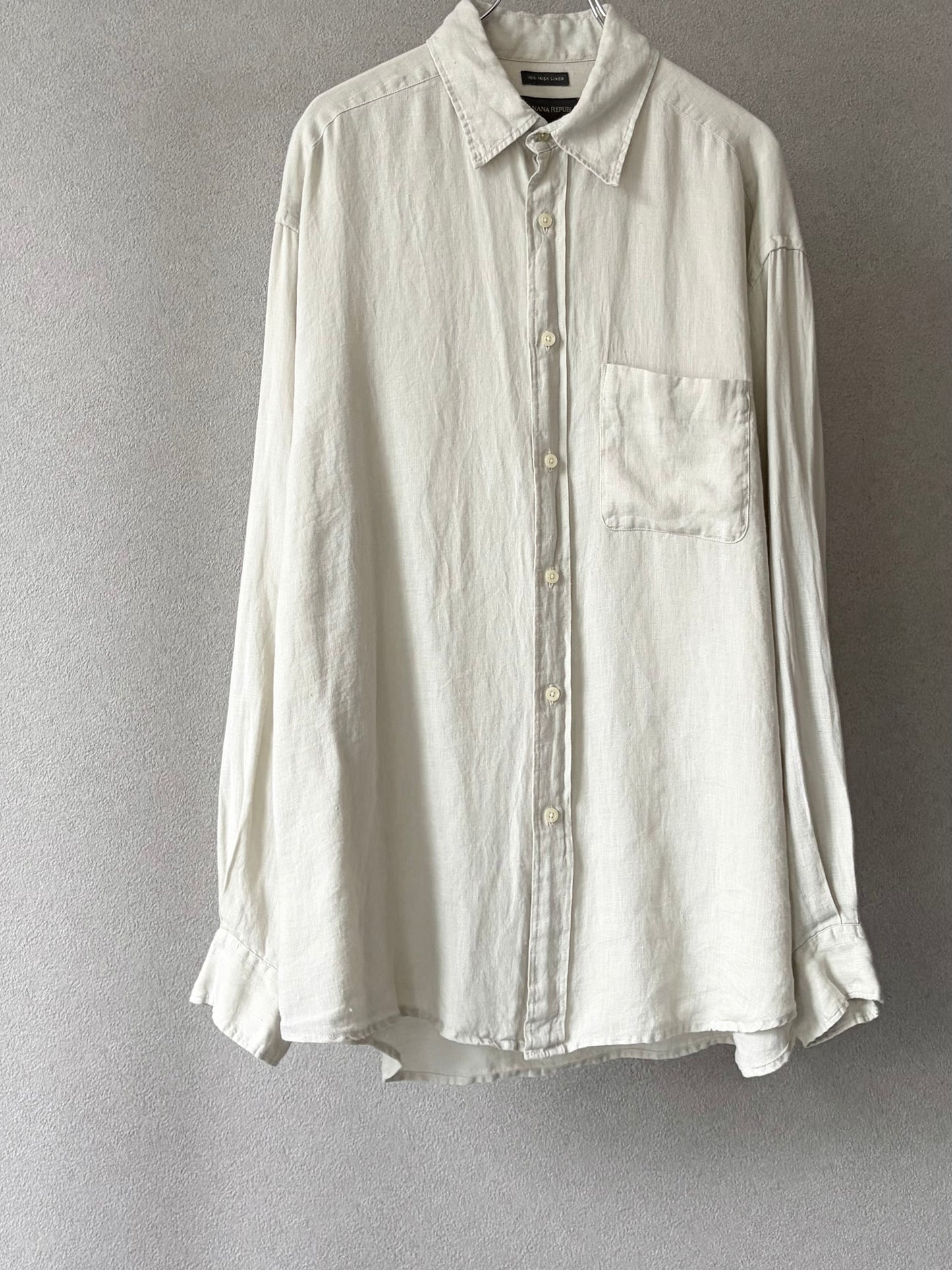 00's BANANA REPUBLIC irish linen shirt