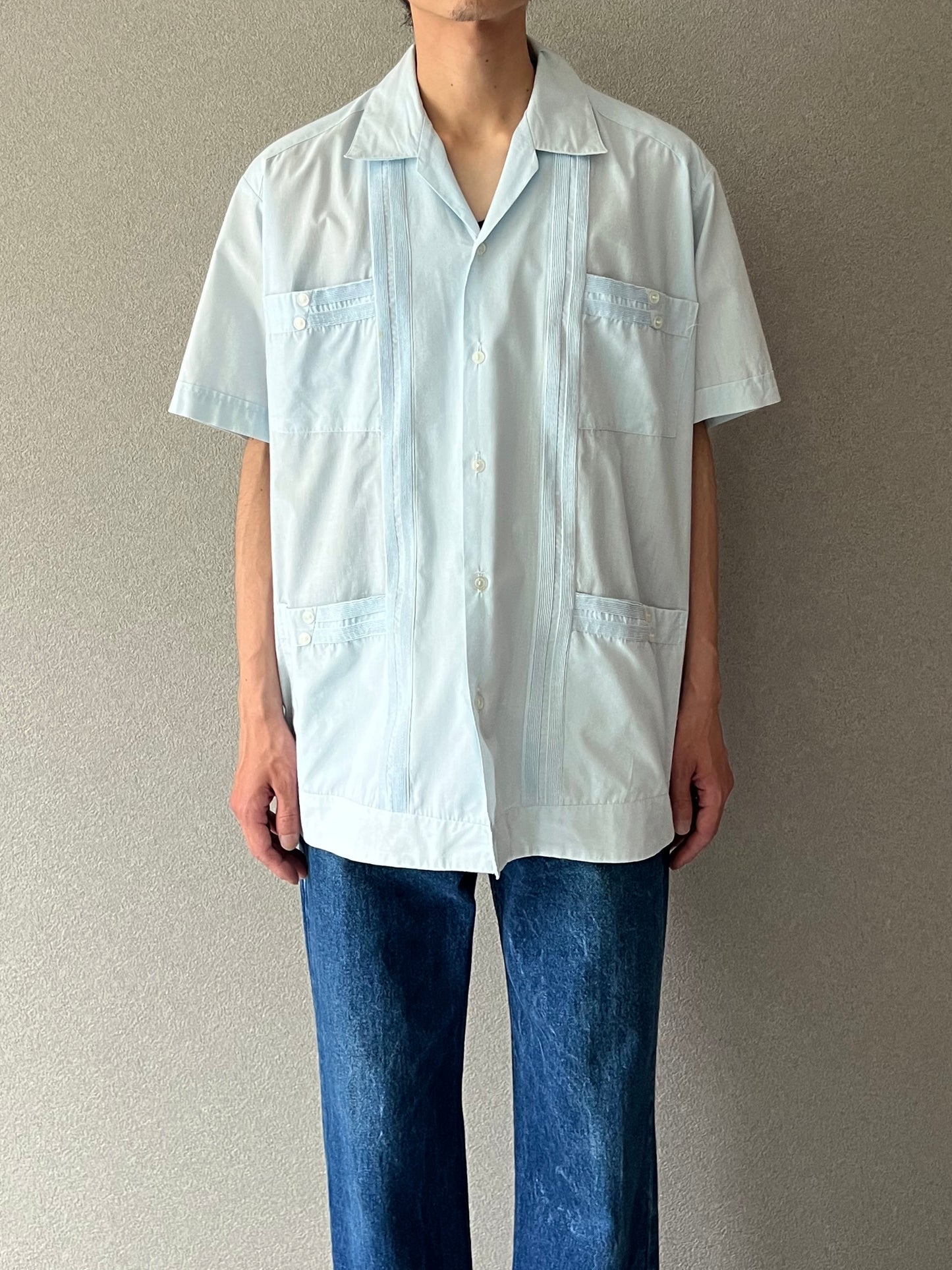 80's YUCATECA guayabera shirt