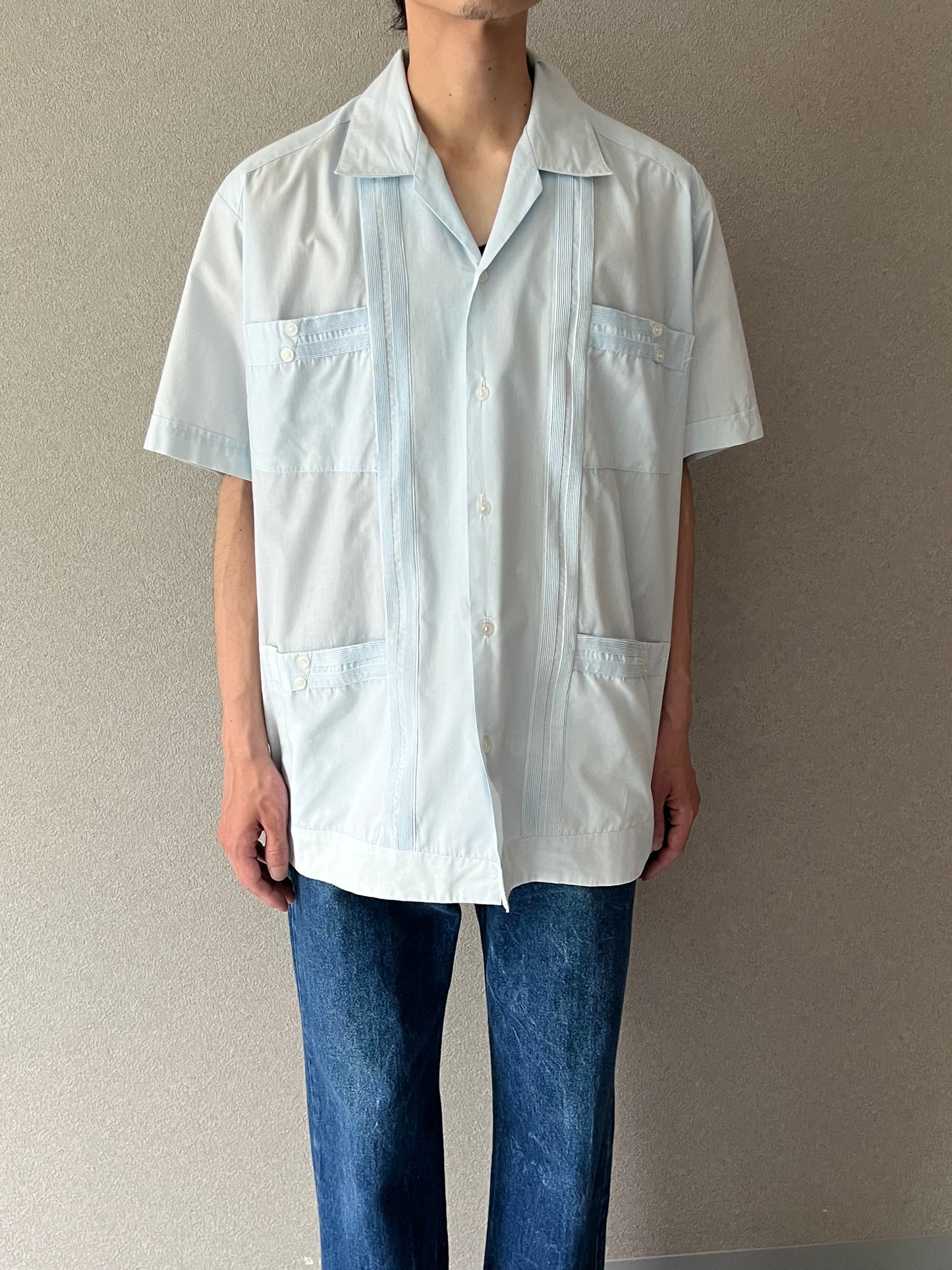 80's YUCATECA guayabera shirt