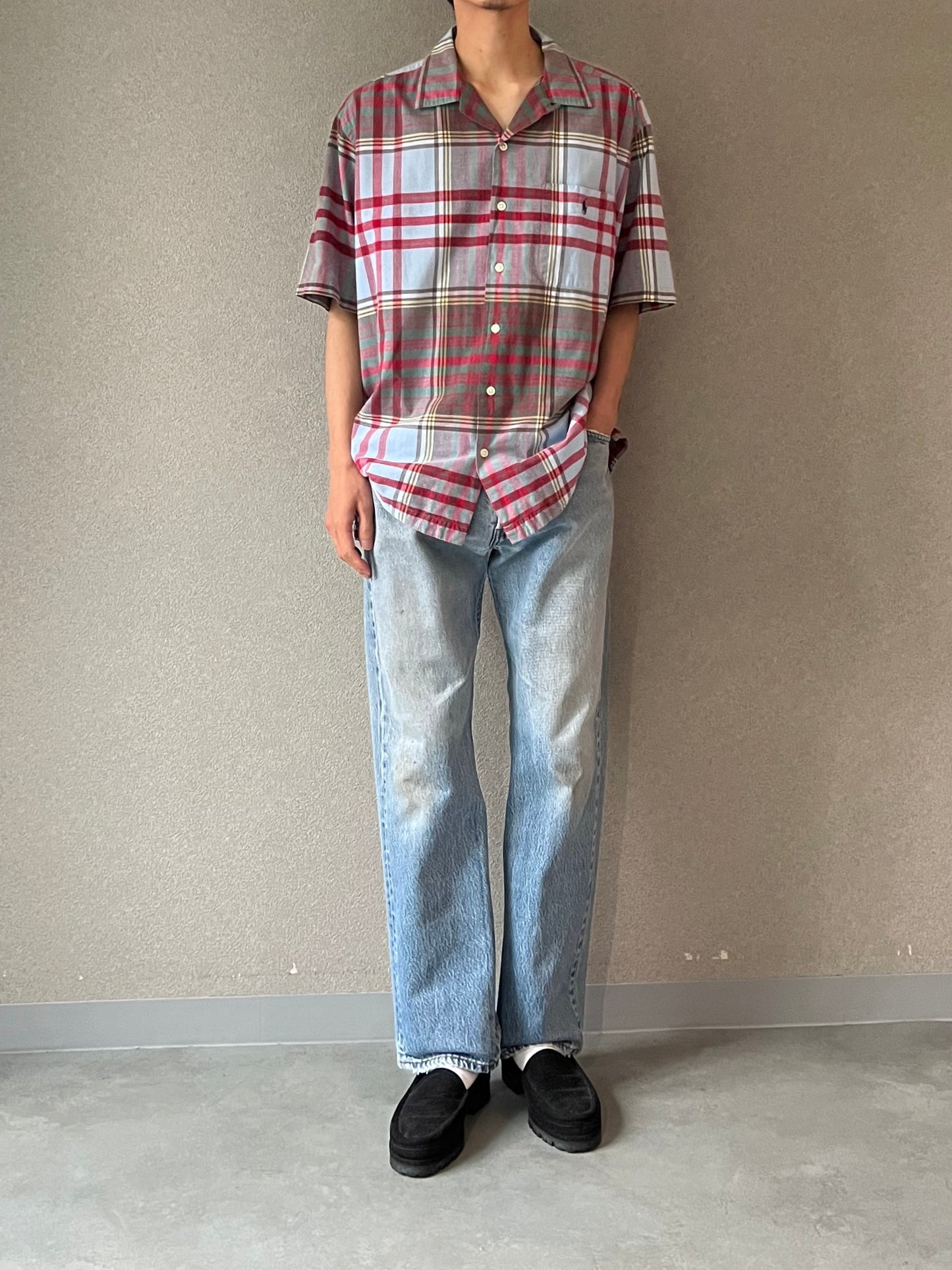 90's Polo Ralph Lauren open collar shirt "CALDWELL"
