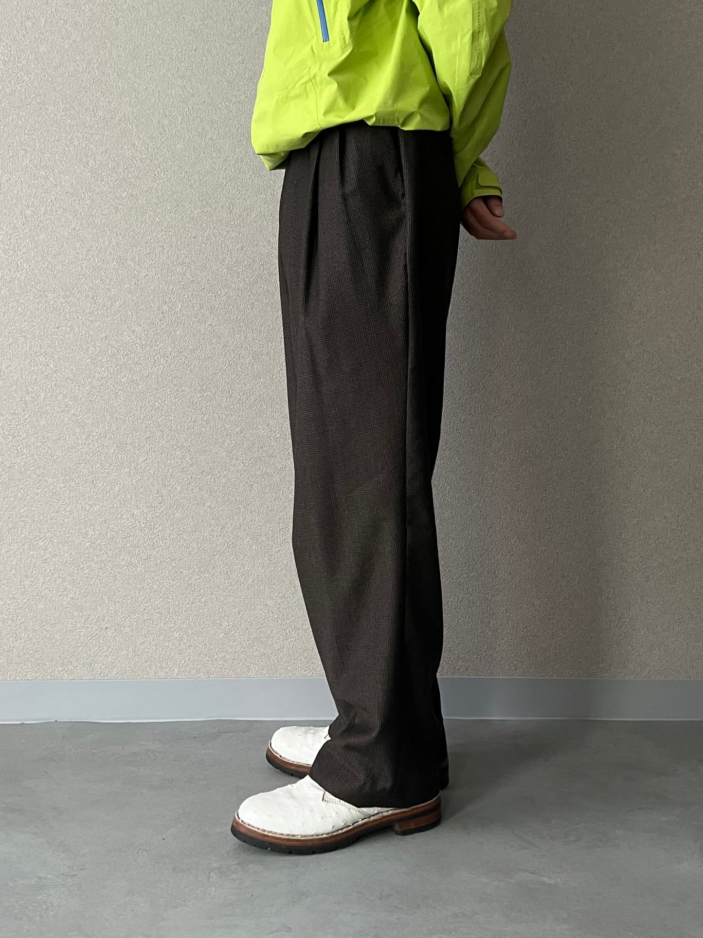 00's Santorelli wool flannel slacks "Made in ITALY"