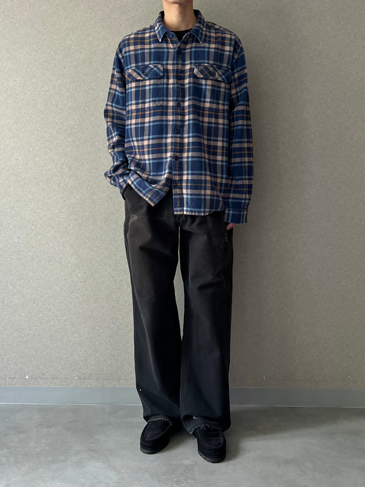 10's patagonia flannel shirt