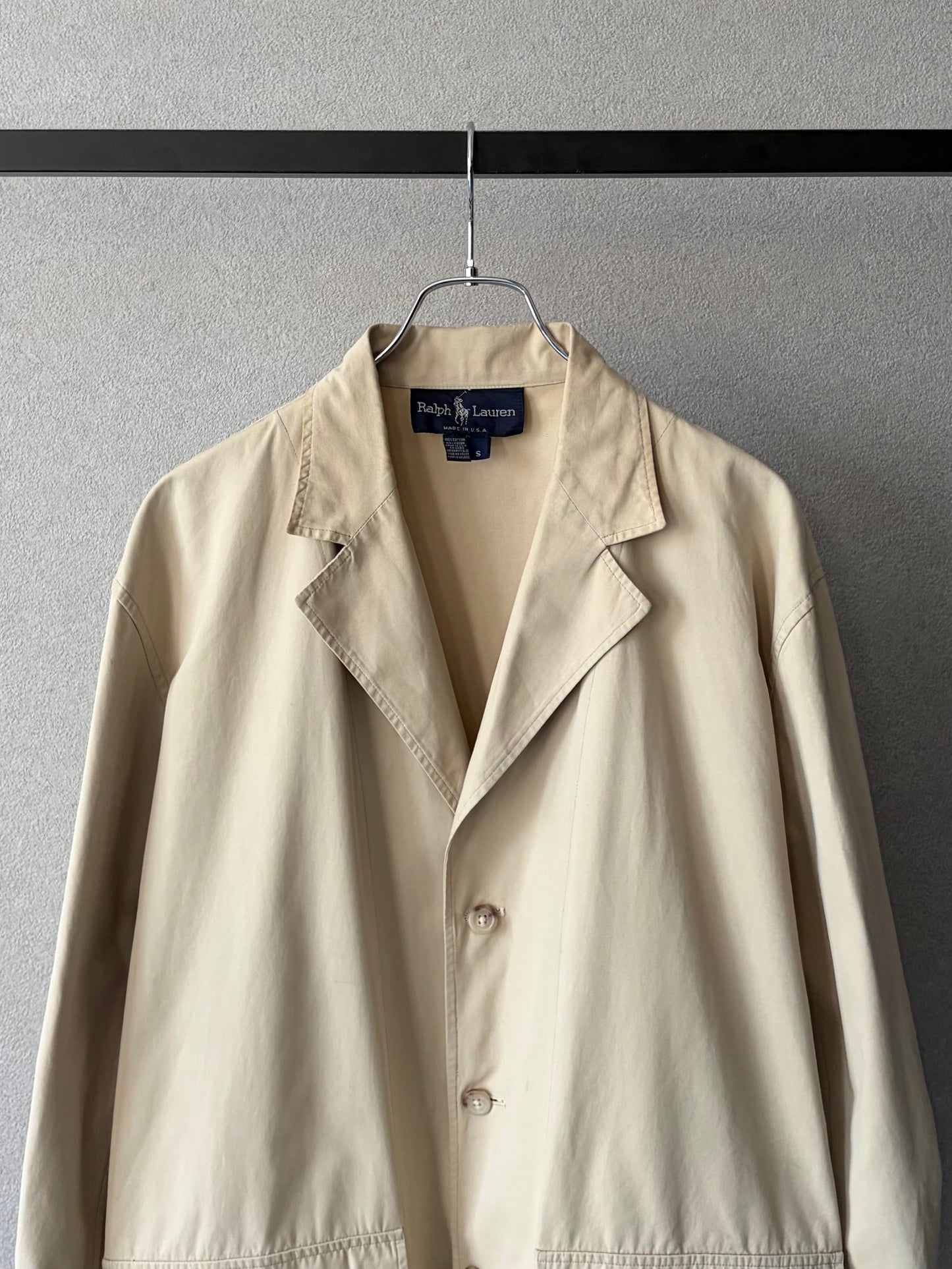 80's Polo Ralph Lauren cotton tailored jacket "Made in USA"