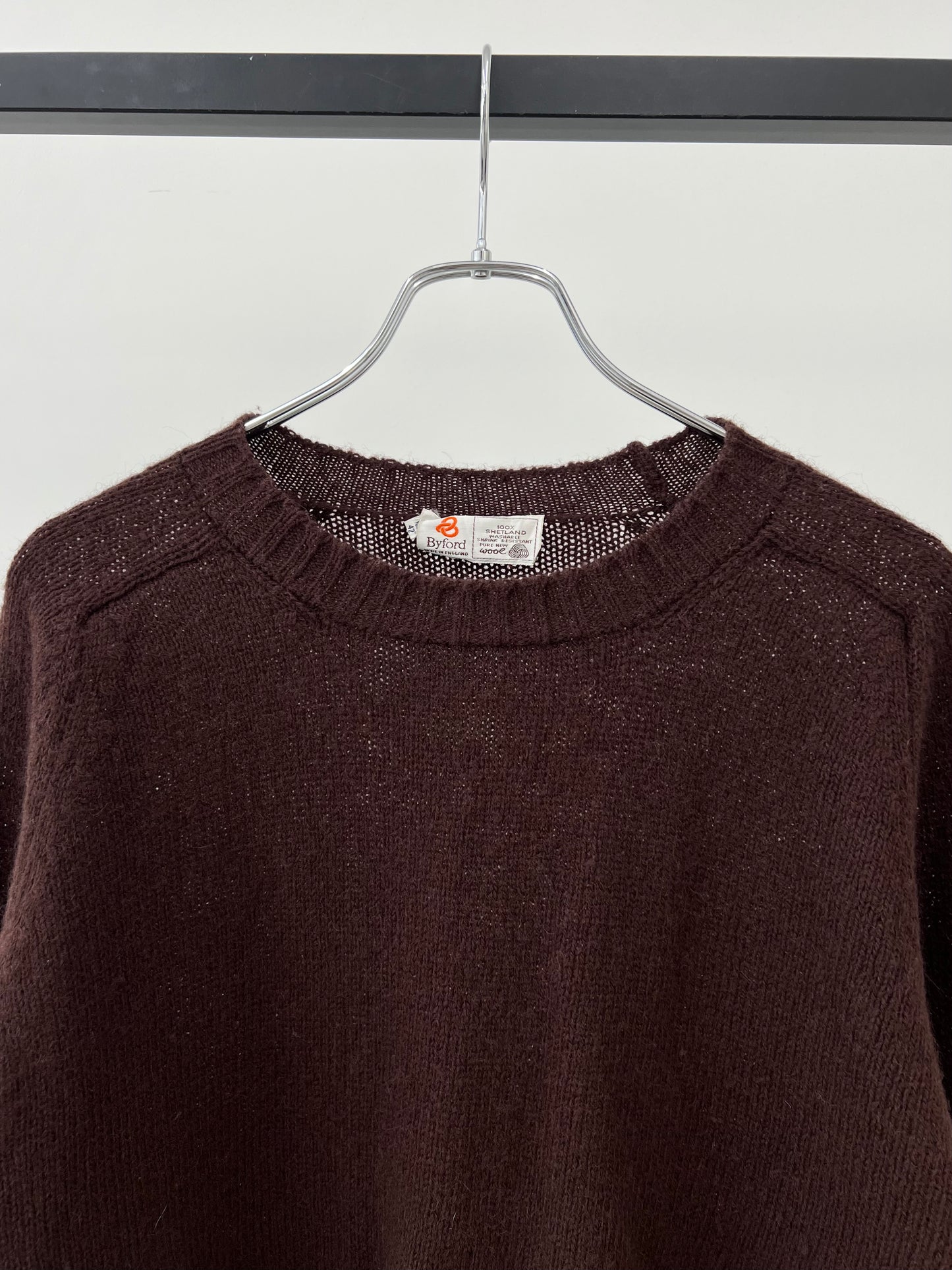 80's Byford wool knit sweater "Made in ENGLAND"