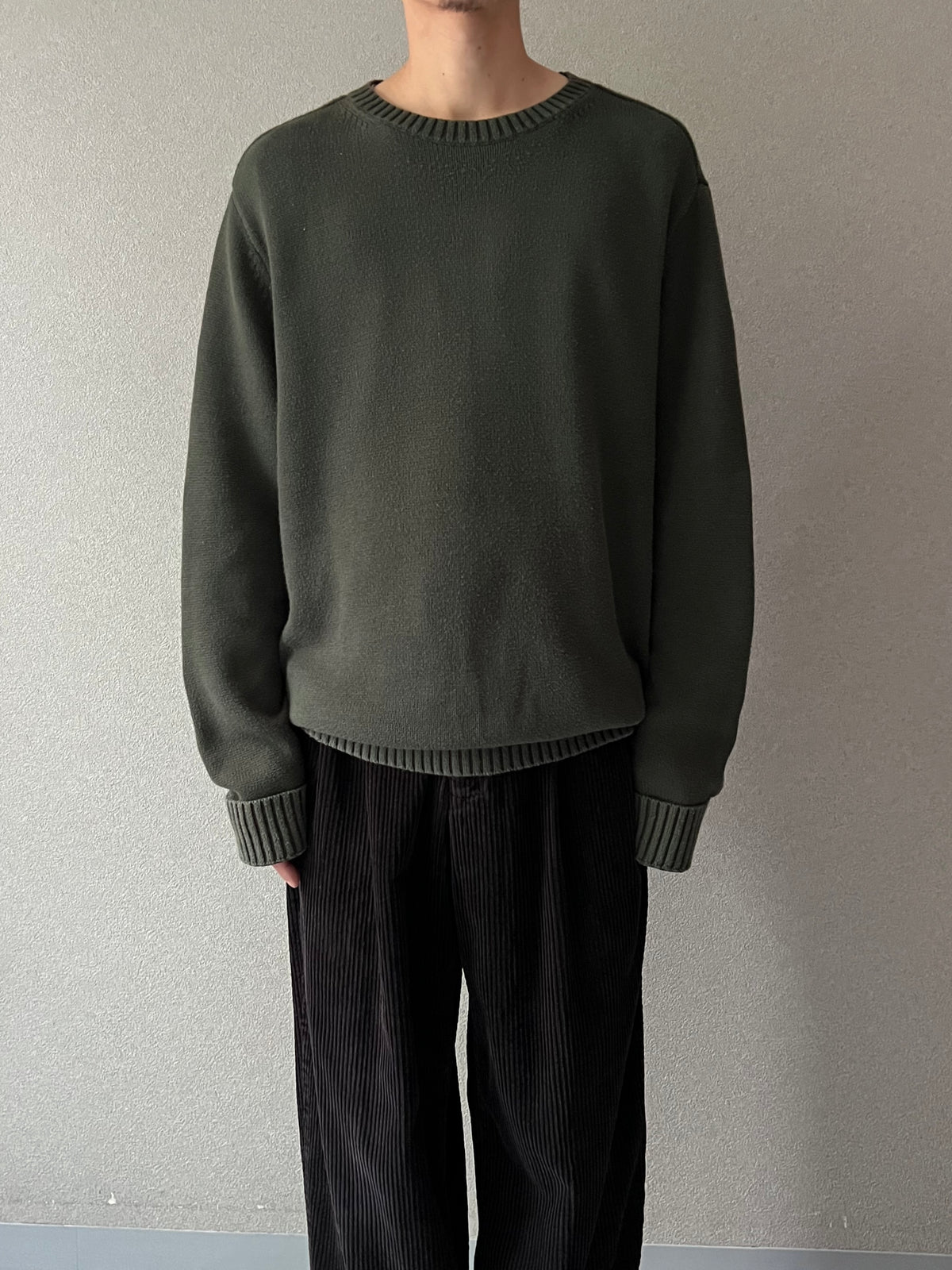 00's ST.JOHN'S BAY cotton knit sweater