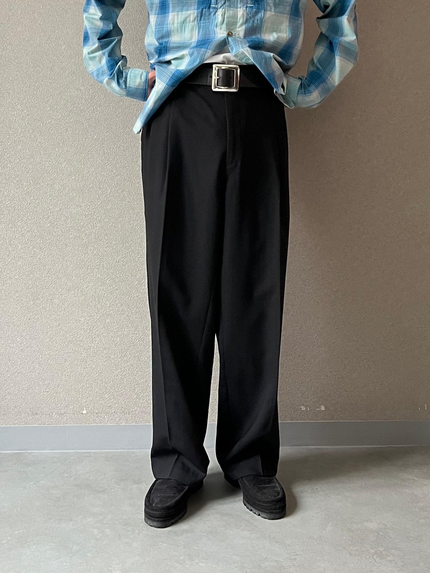 00's PRONTO UOMO wool slacks