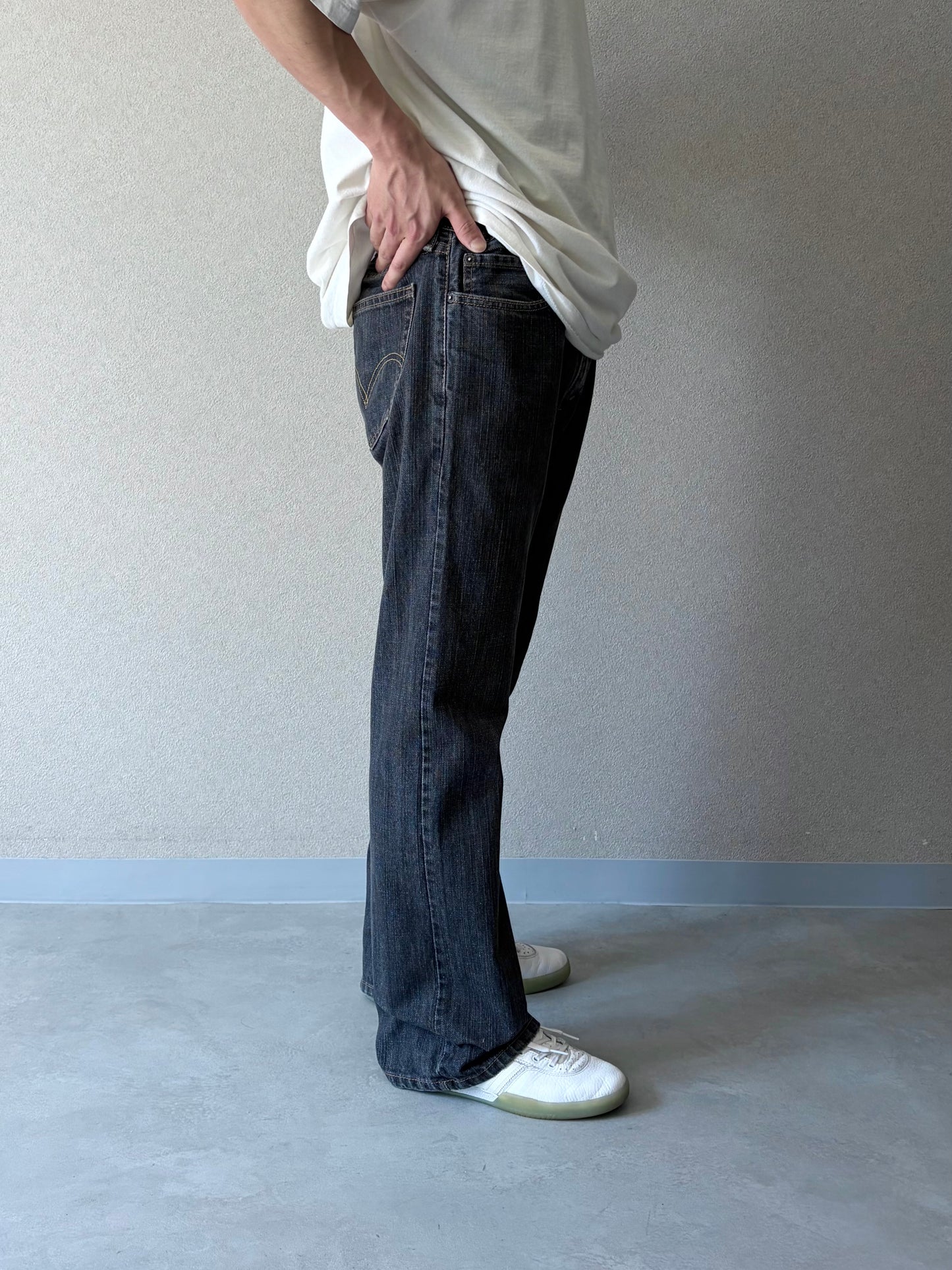 00's Levi's 527 denim pants "Yarn dyed"