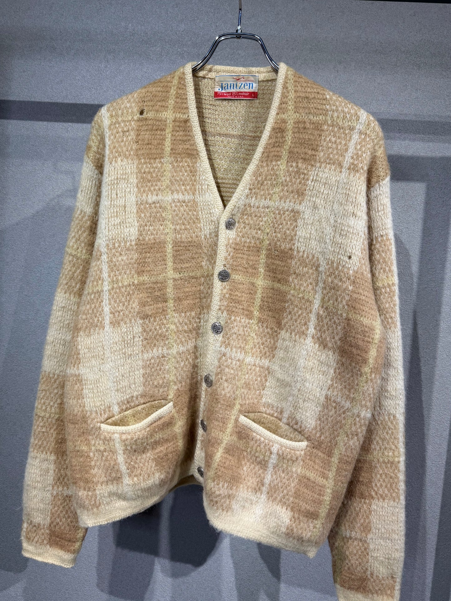 60's Jantzen mohair cardigan "Made in USA"
