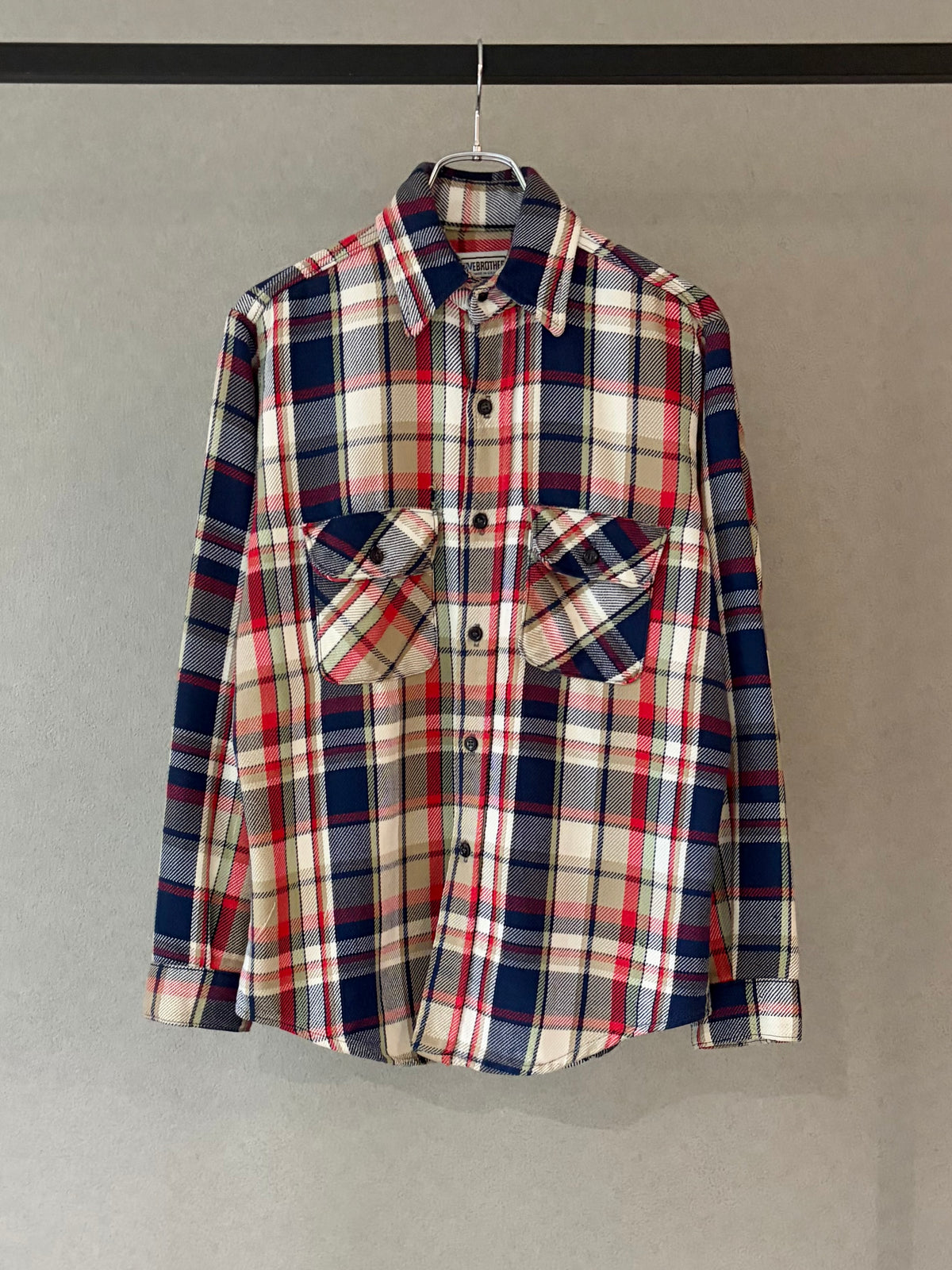 70's〜 FIVE BROTHER flannel shirt "Made in USA"