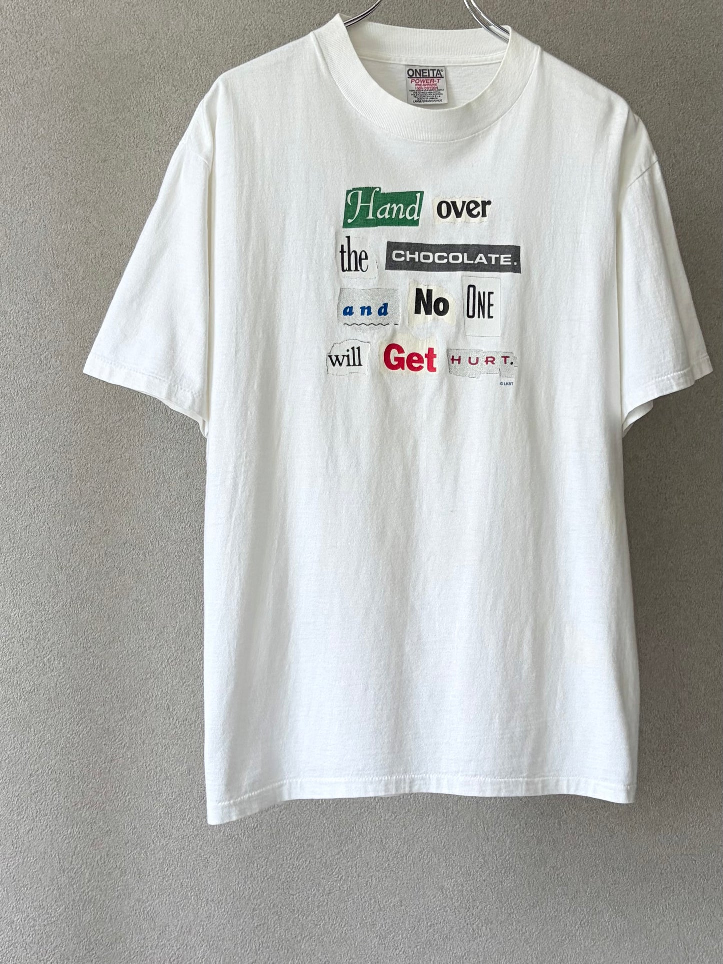 90's UNKNOWN message t-shirt