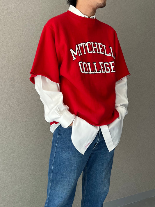 90's Champion REVERSE WEAVE cutoff sweater "Made in USA"