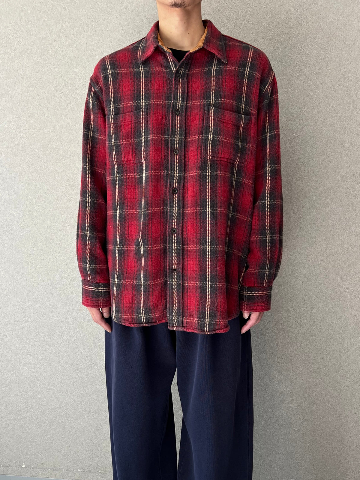 00's ST.JOHN'S BAY flannel shirt