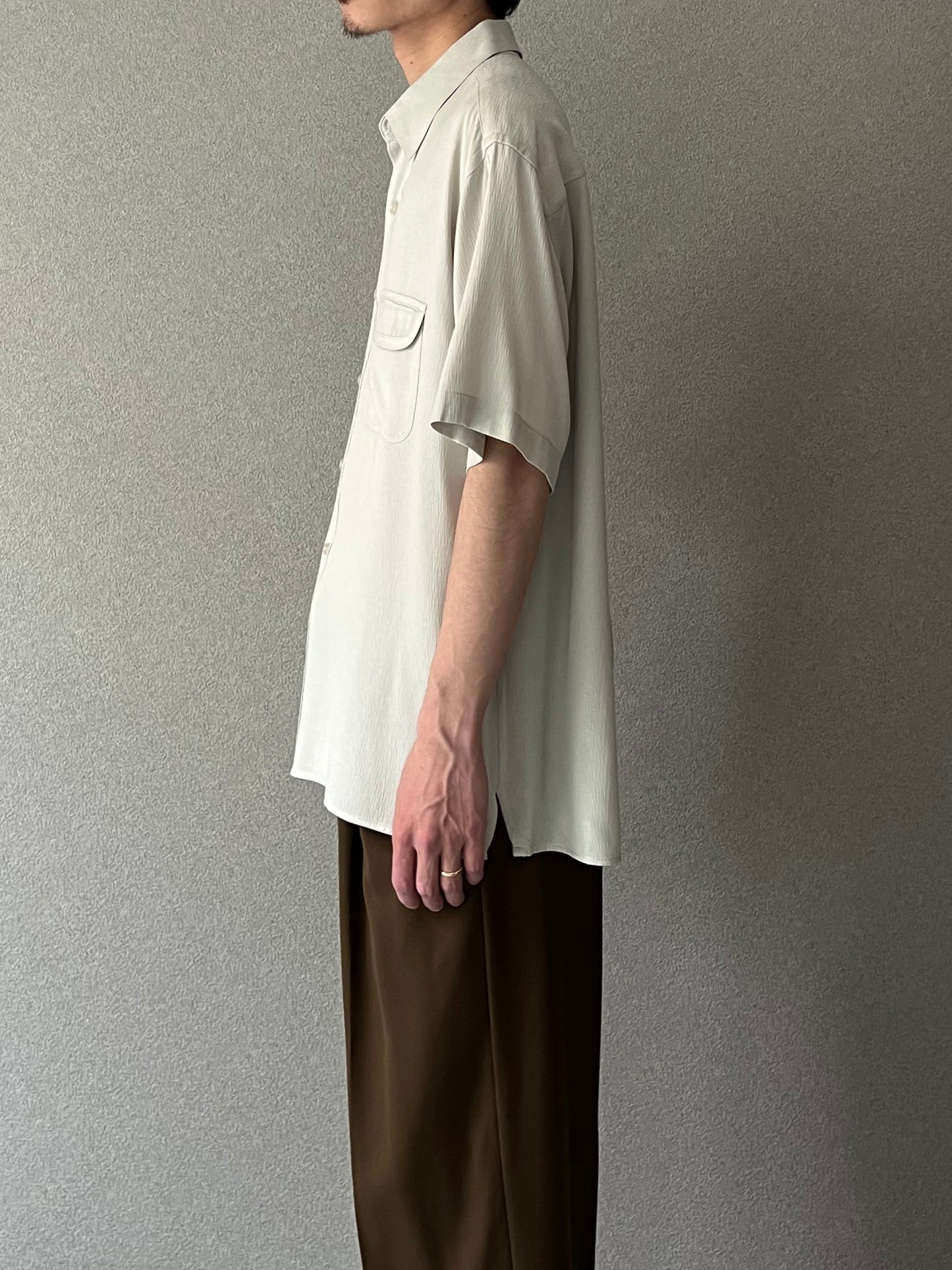 90's PERRY ELLIS S/S rayon shirt