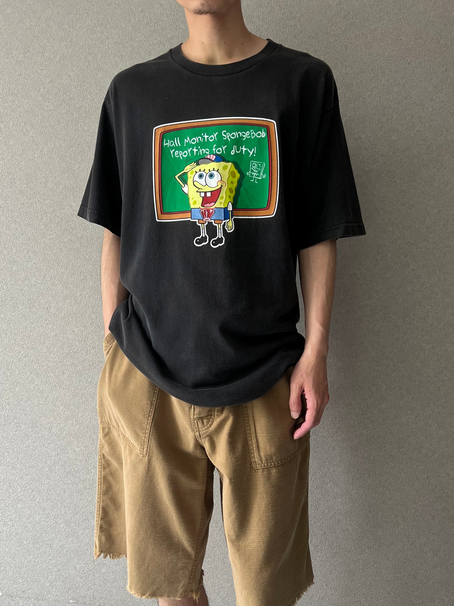 00's SPONGE BOB print t-shirt