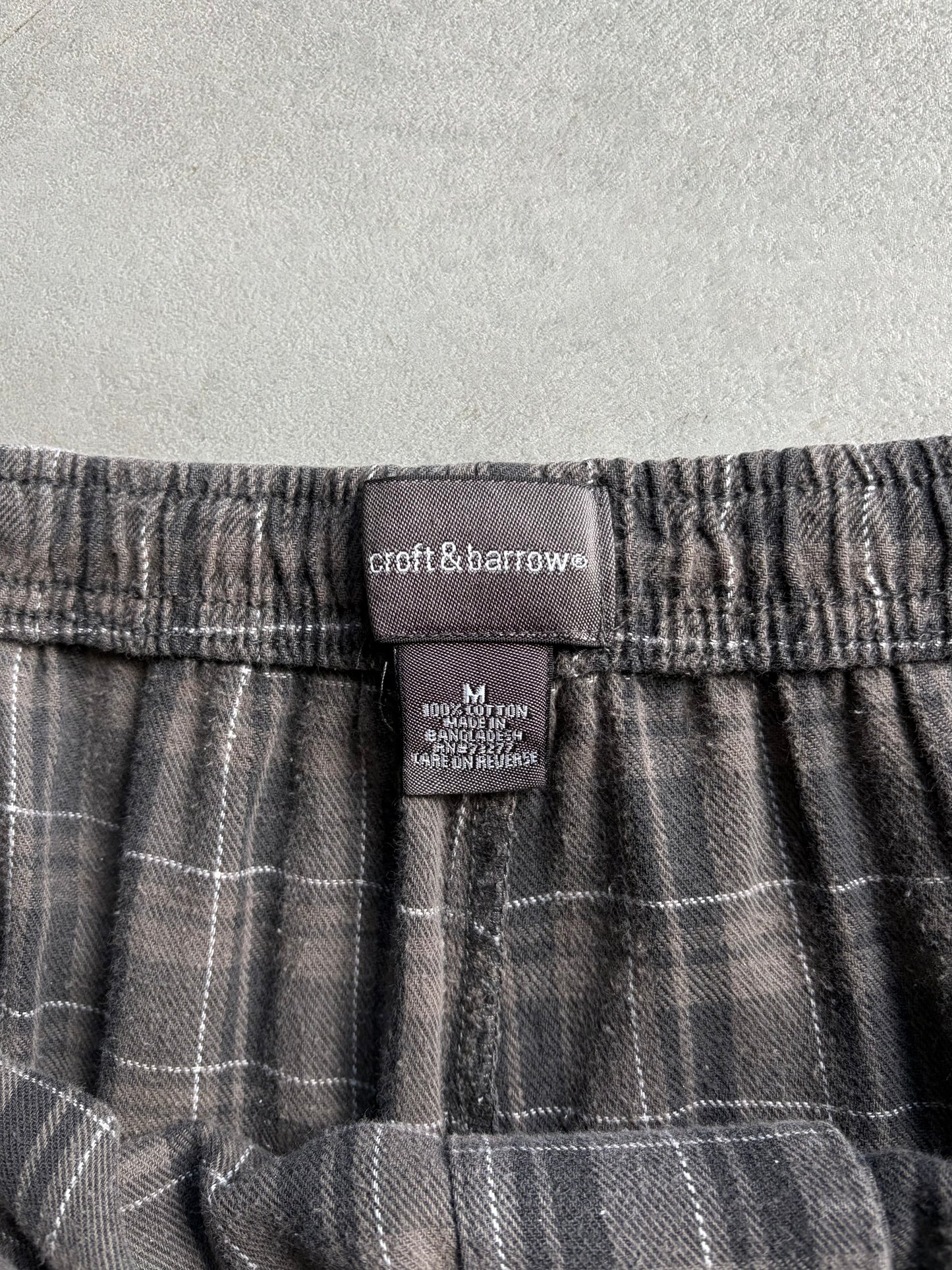00's croft&barrow flannel pants