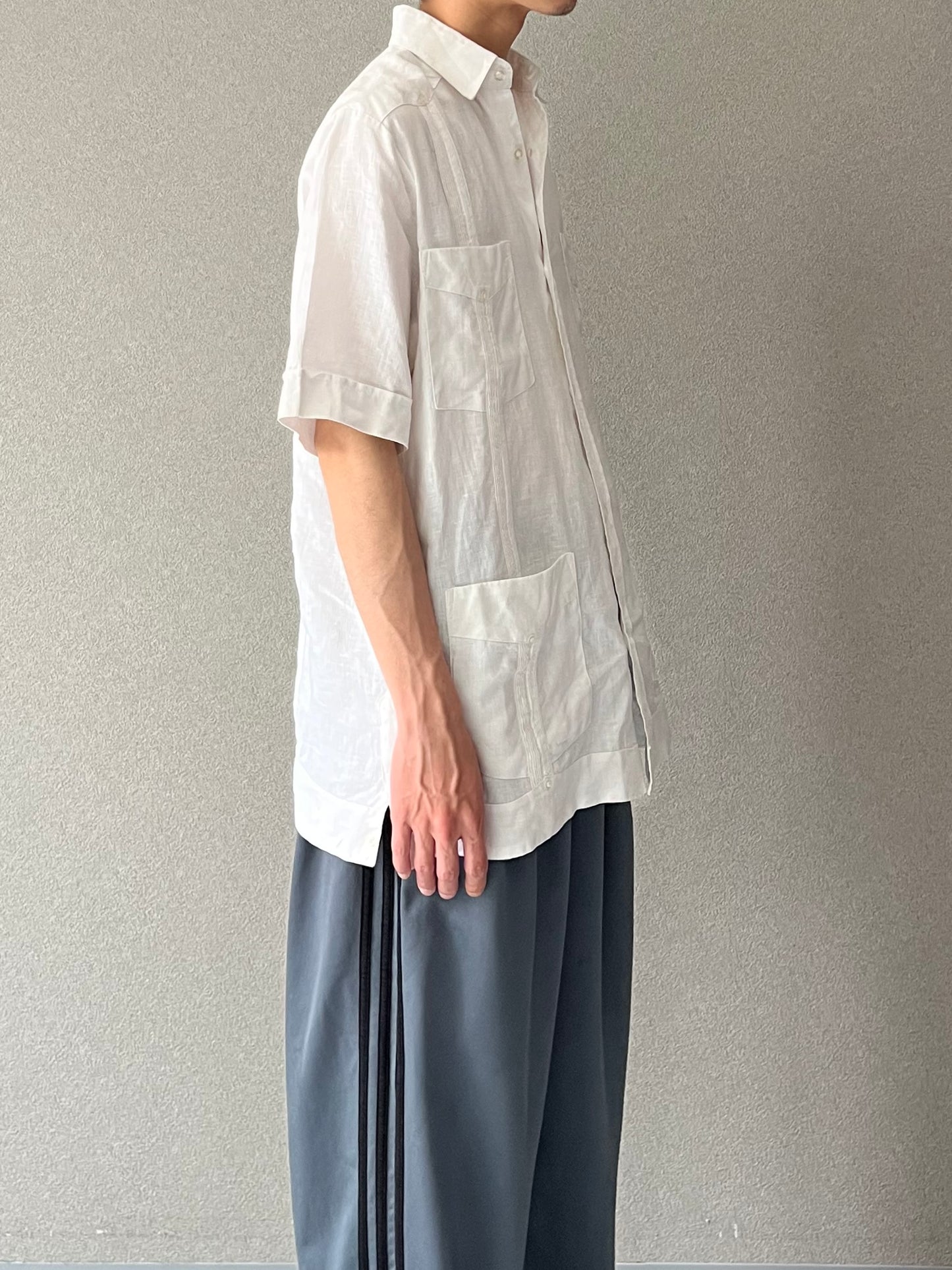 90's MY CUBAN STORE linen guayabera shirt