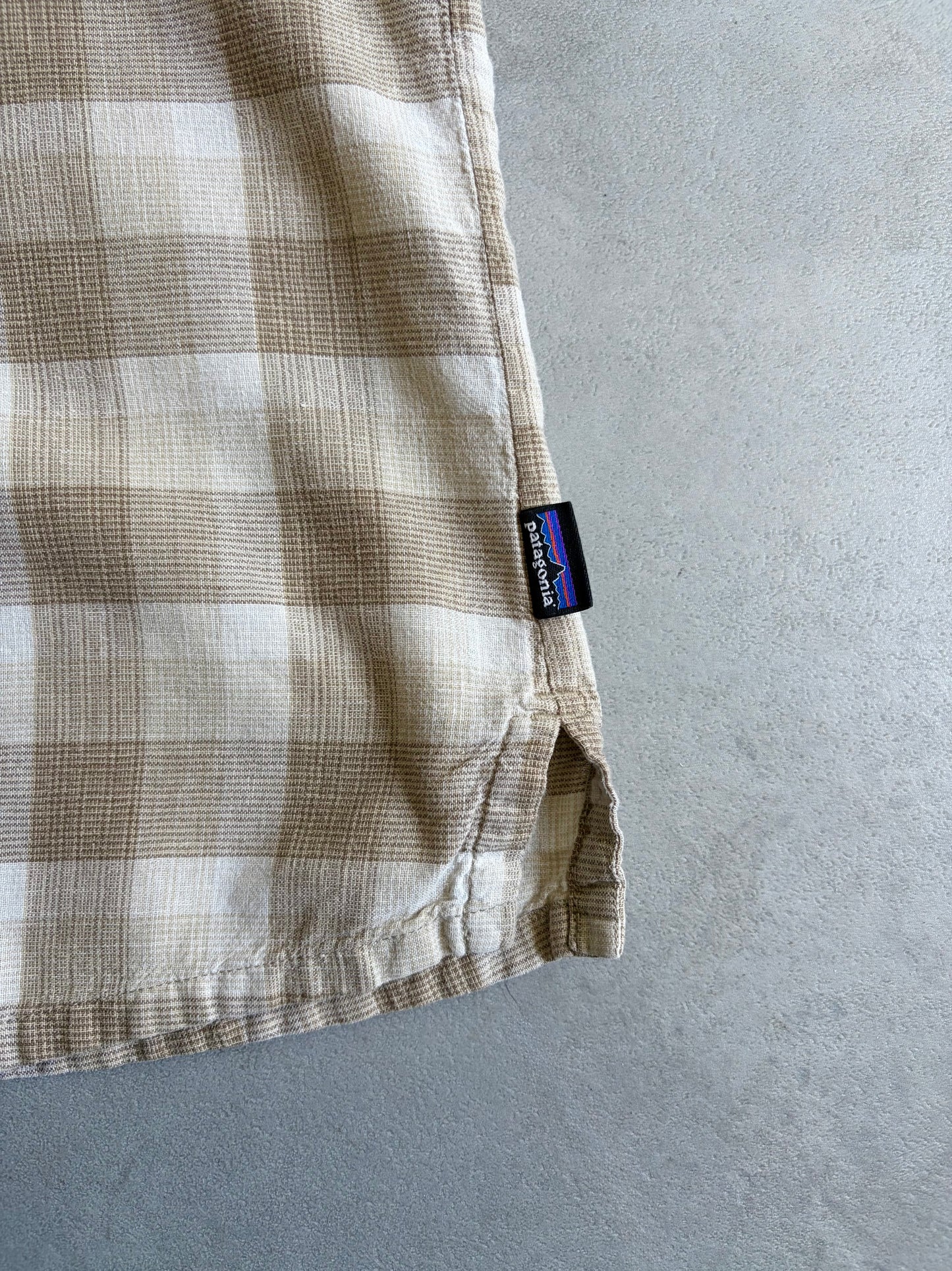 00's patagonia hemp x cotton shirt