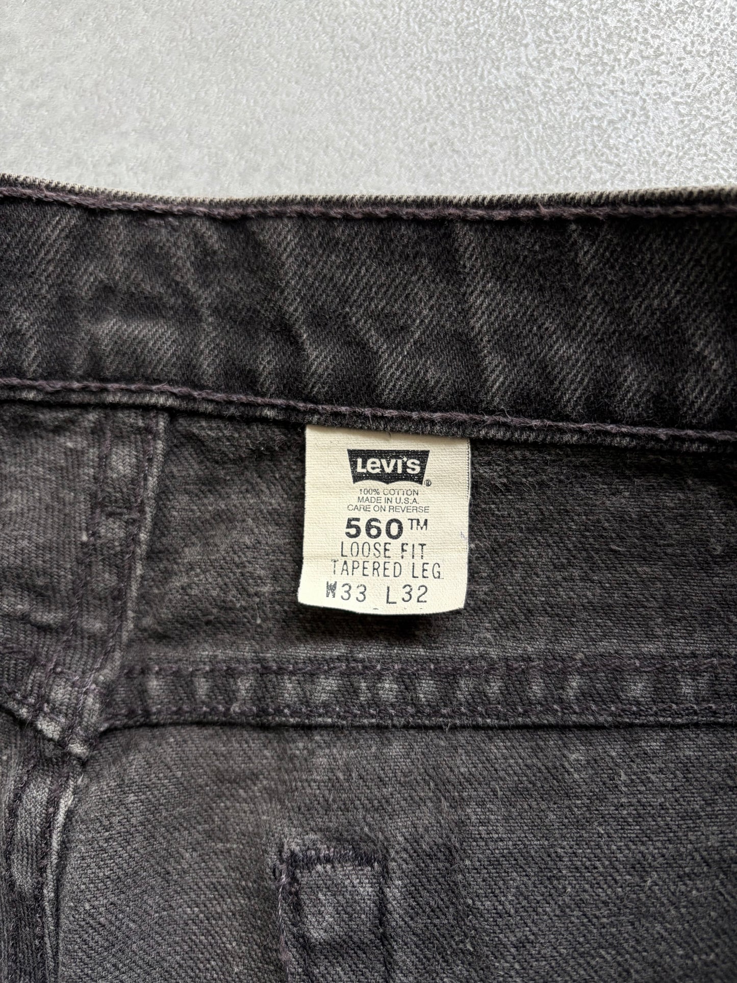 90's Levi's 560 denim pants "Made in USA"