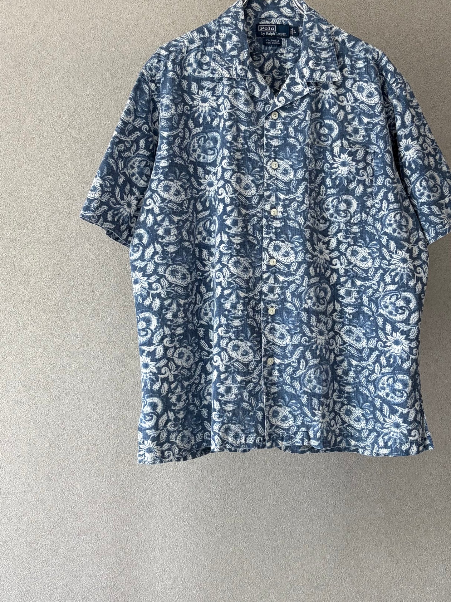 90's Polo Ralph Lauren open collar shirt "CALDWELL"