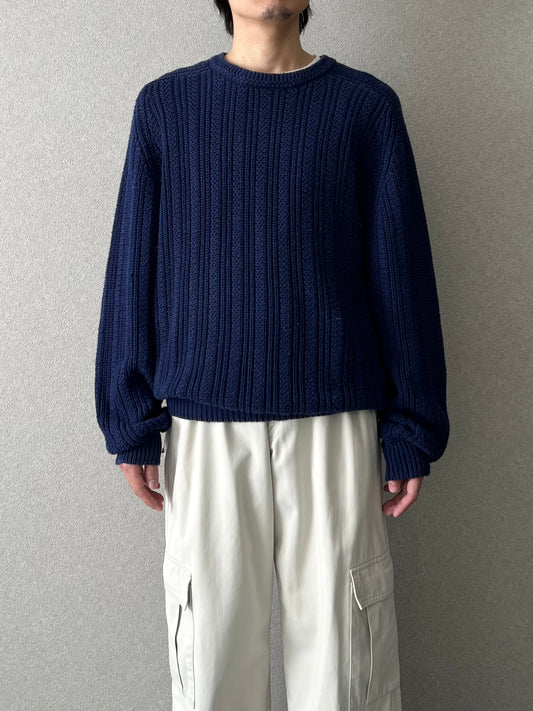 90's ST.JOHN'S BAY ramie×cotton knit sweater