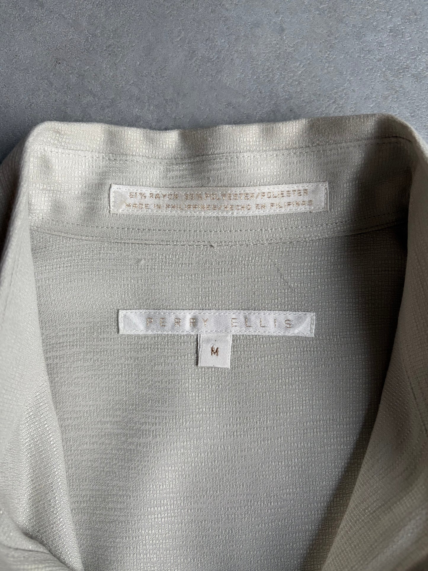 90's PERRY ELLIS S/S rayon shirt