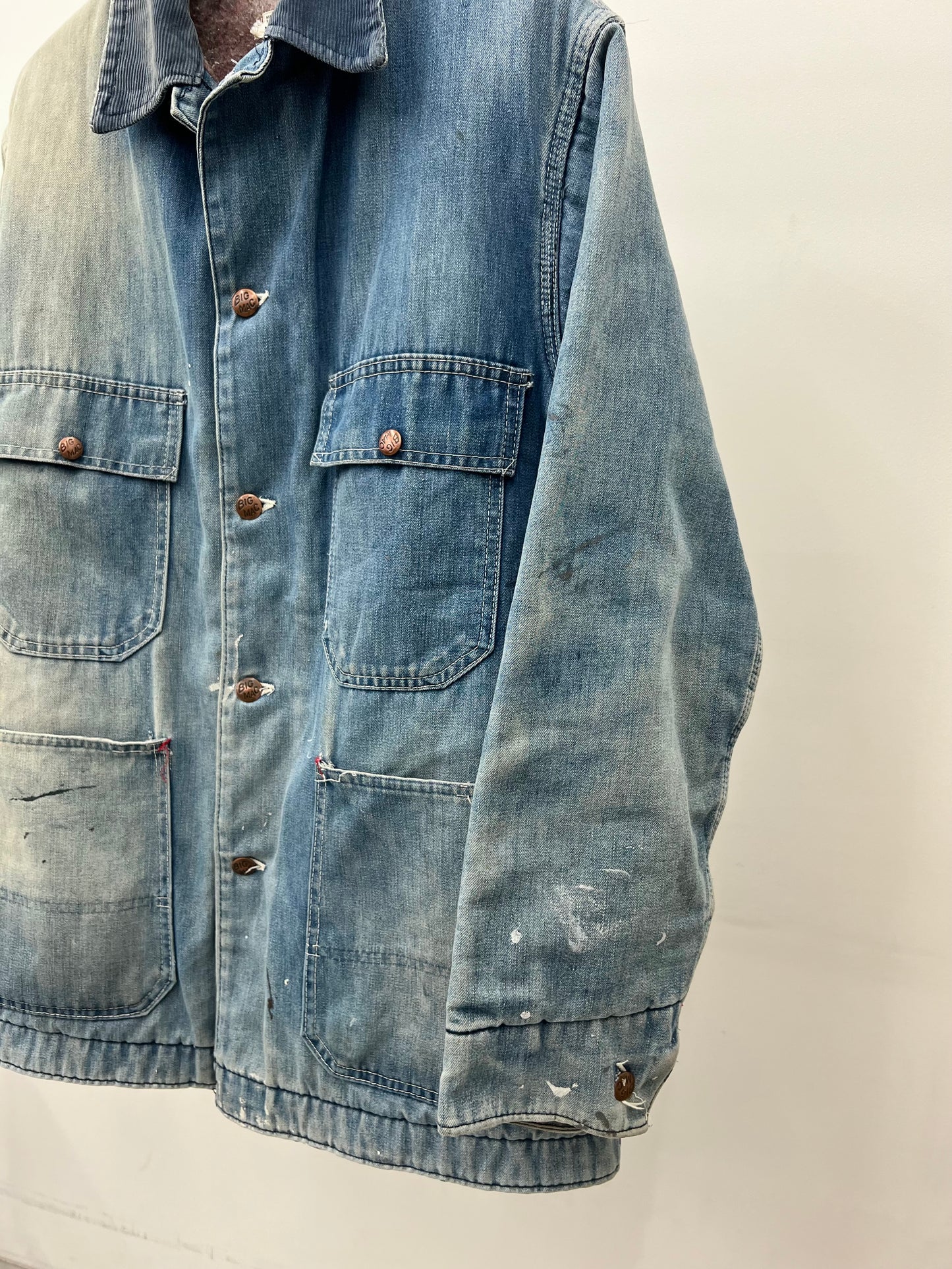 70's BIG MAC denim coverall jacket "Sun fade"